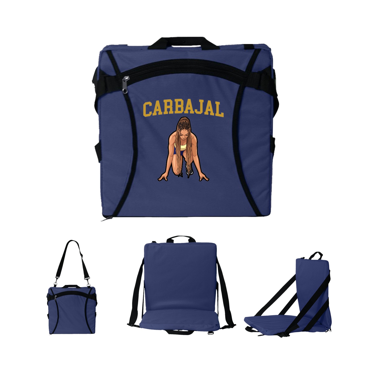 Folding Stadium Seat — Shirsey in Navy