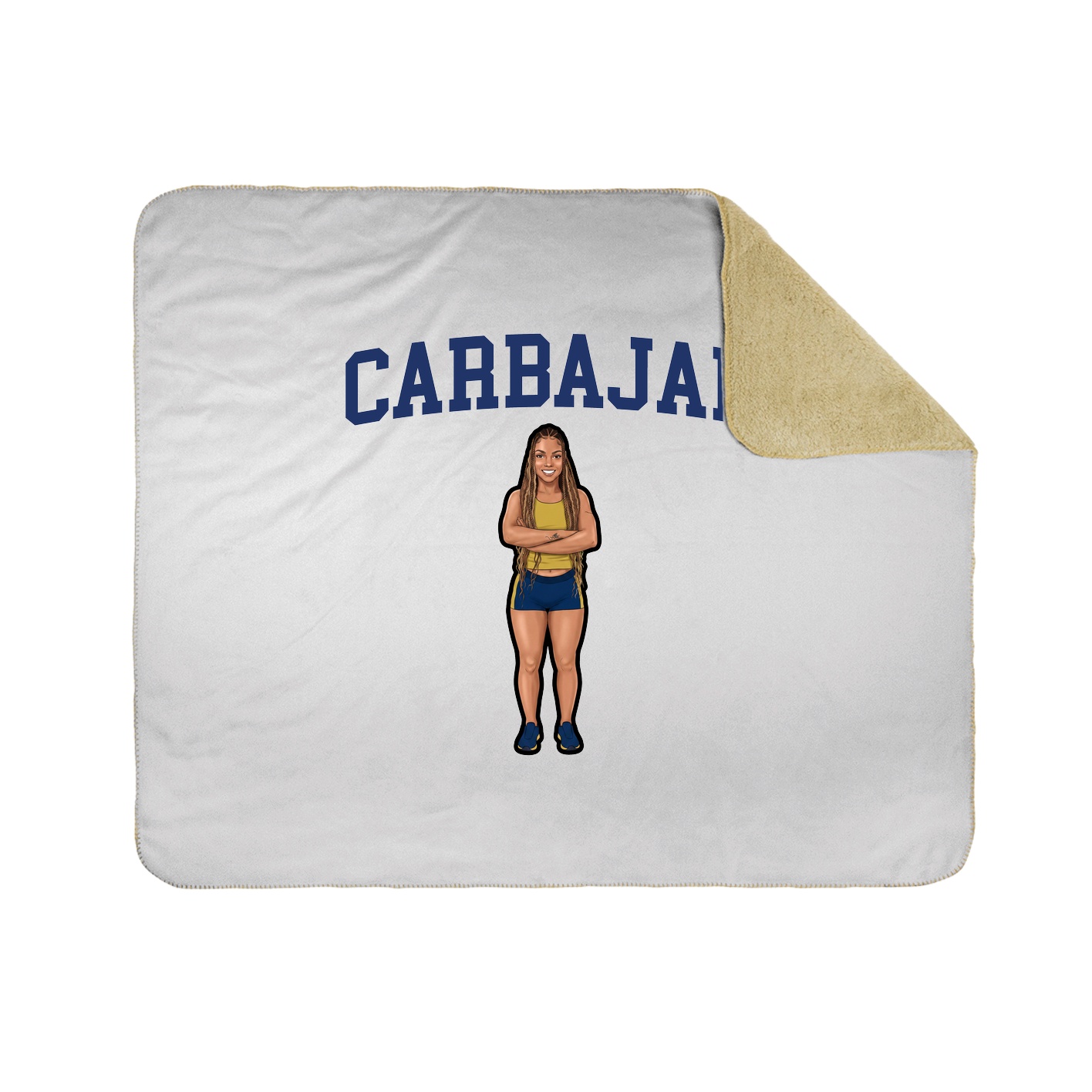 Throw Blanket — Shirsey in White