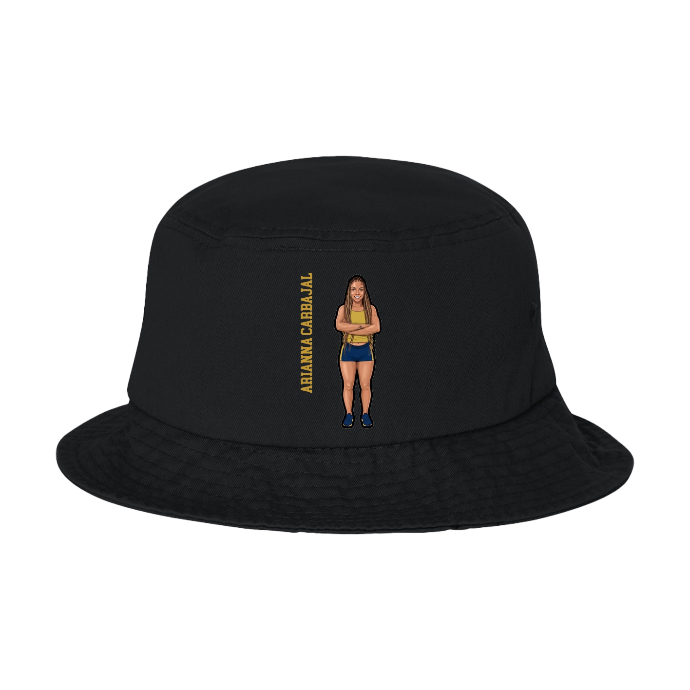 Bucket Cap — Name Vertical in Black
