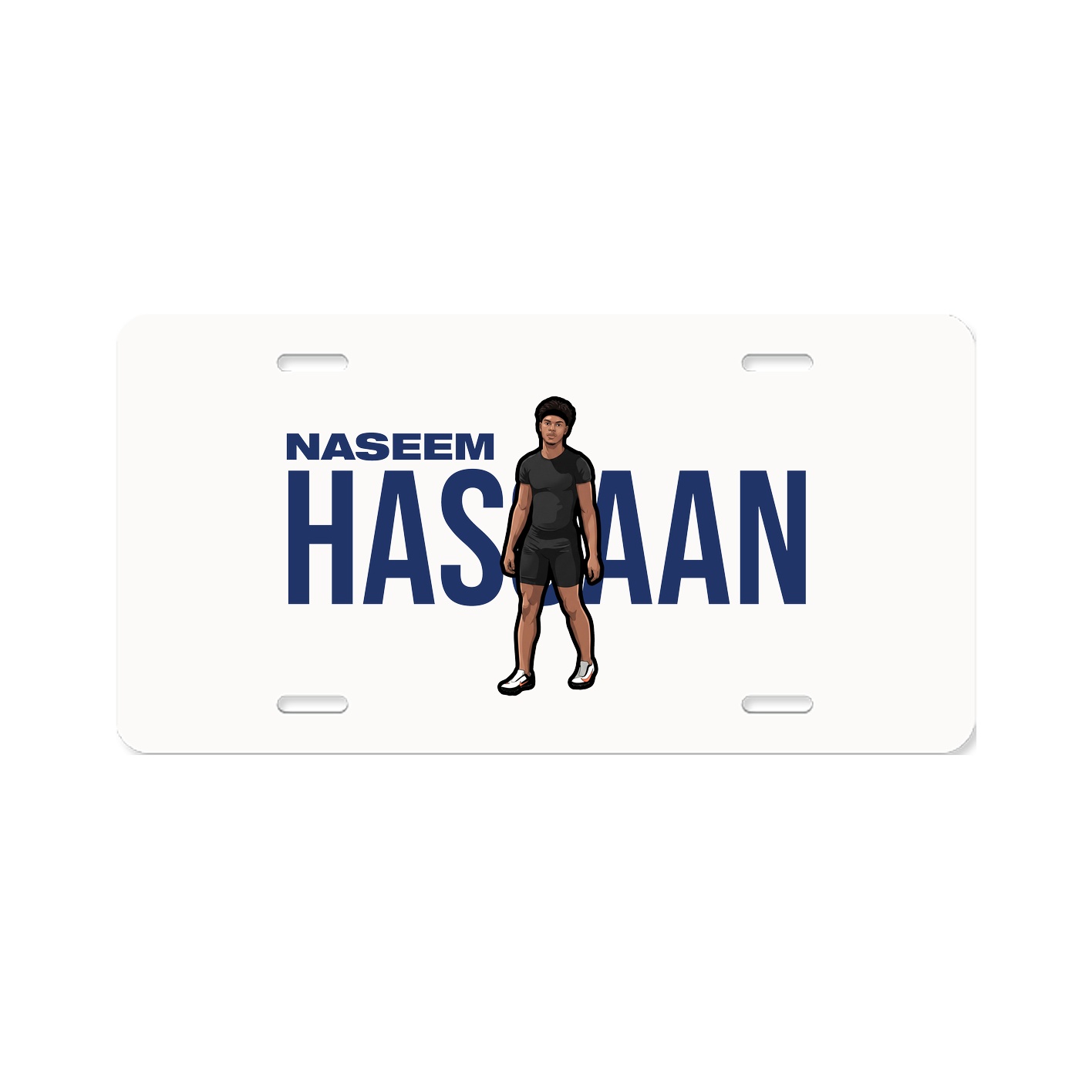 License Plate — Player Name in Classic