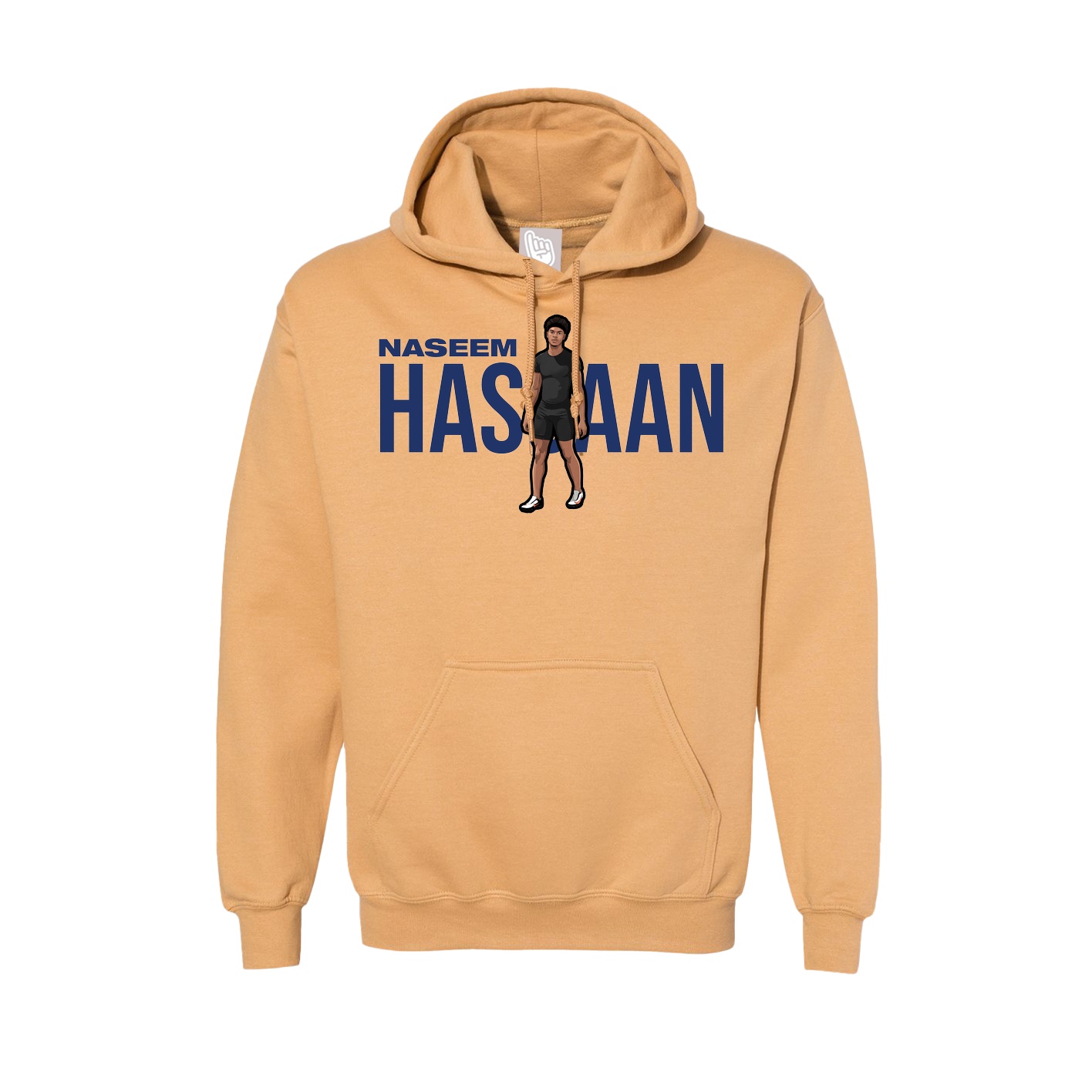Hoodie — Player Name in Vegas Gold