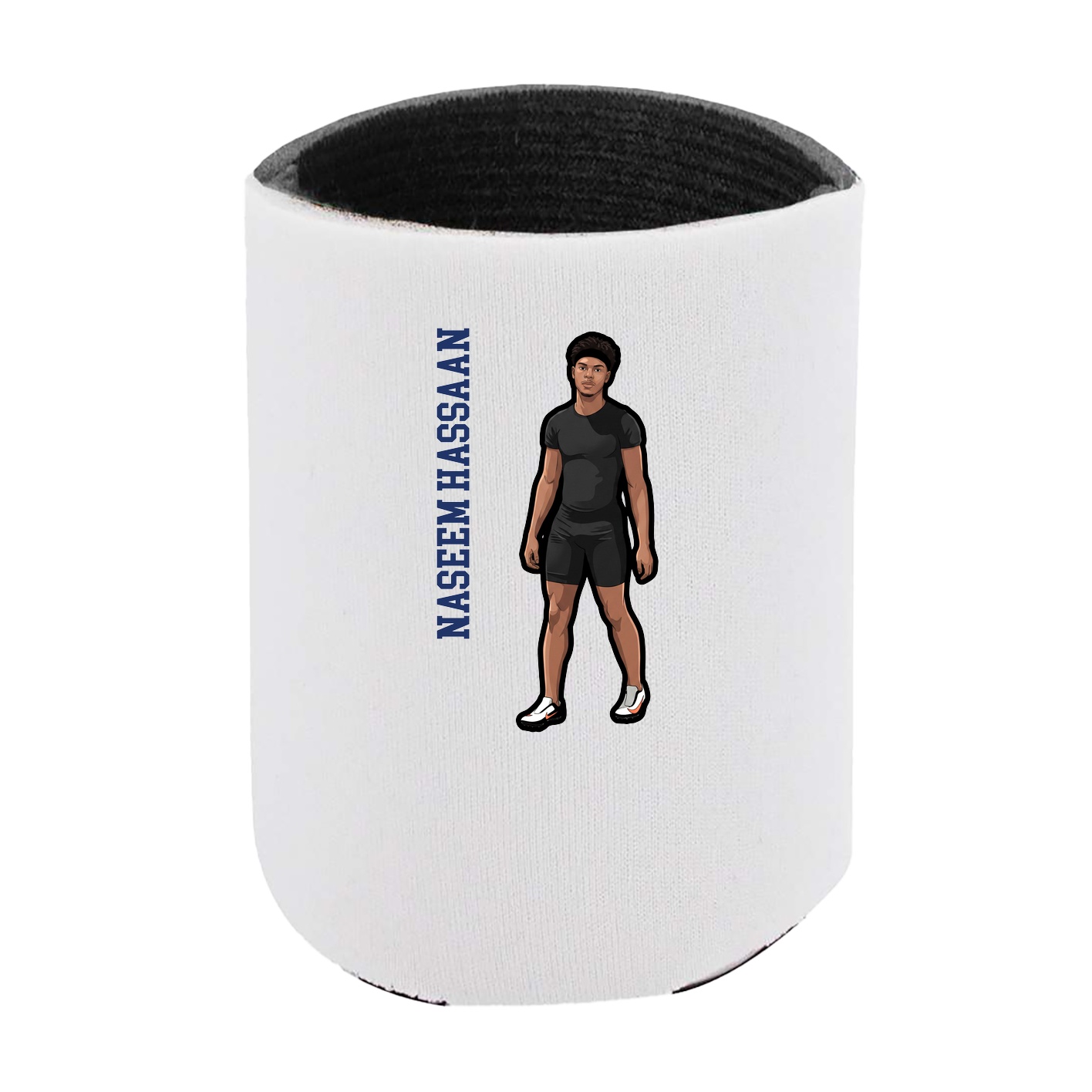 Can Holder — Name Vertical in White