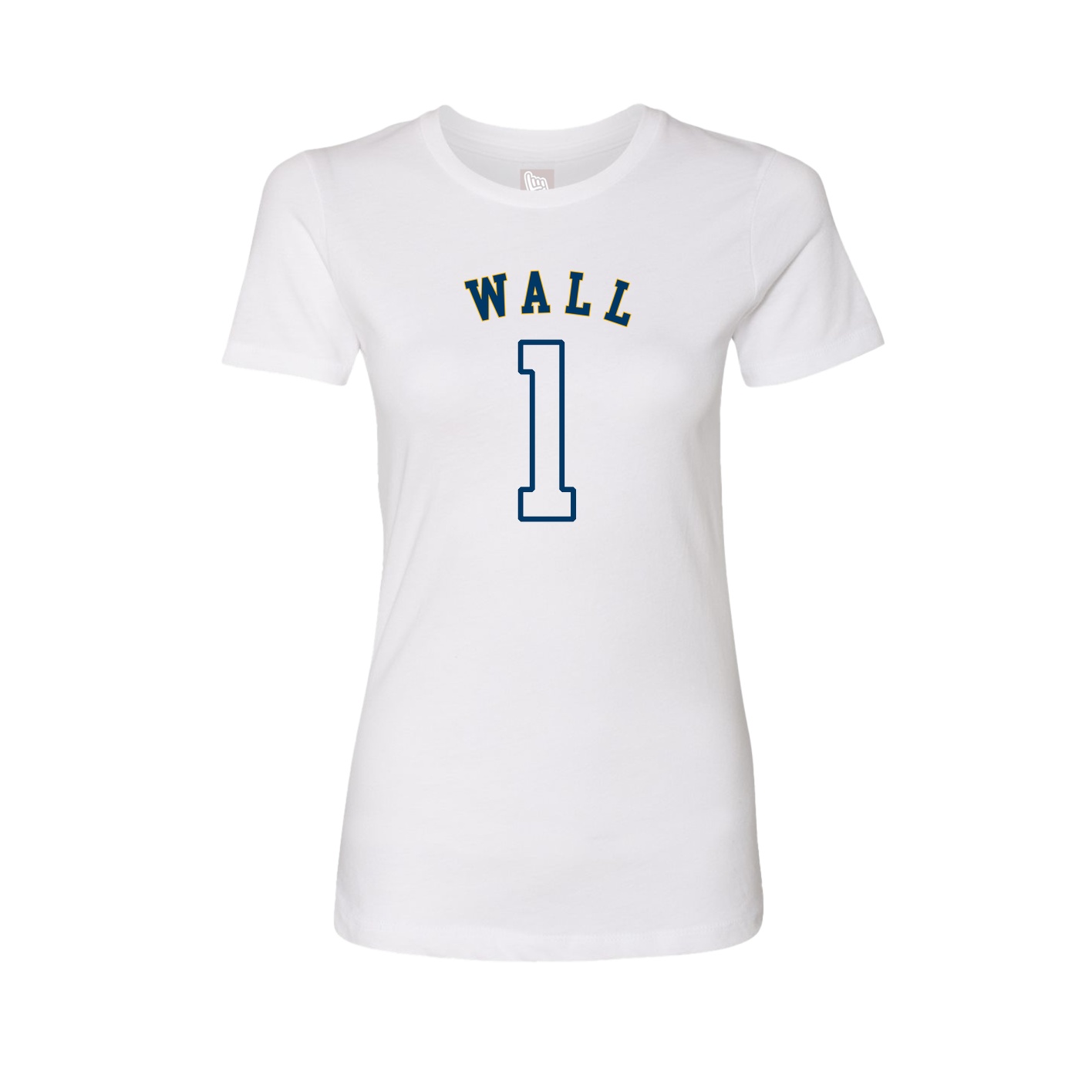Fitted Women's Tee — Shirsey Arch in White