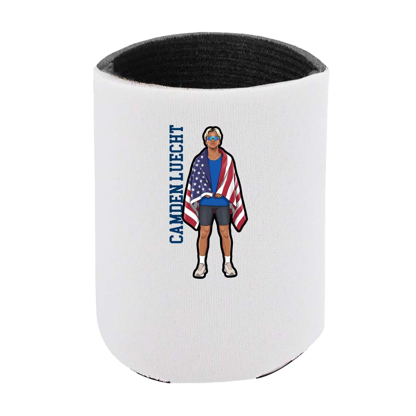 Can Holder — Name Vertical in White