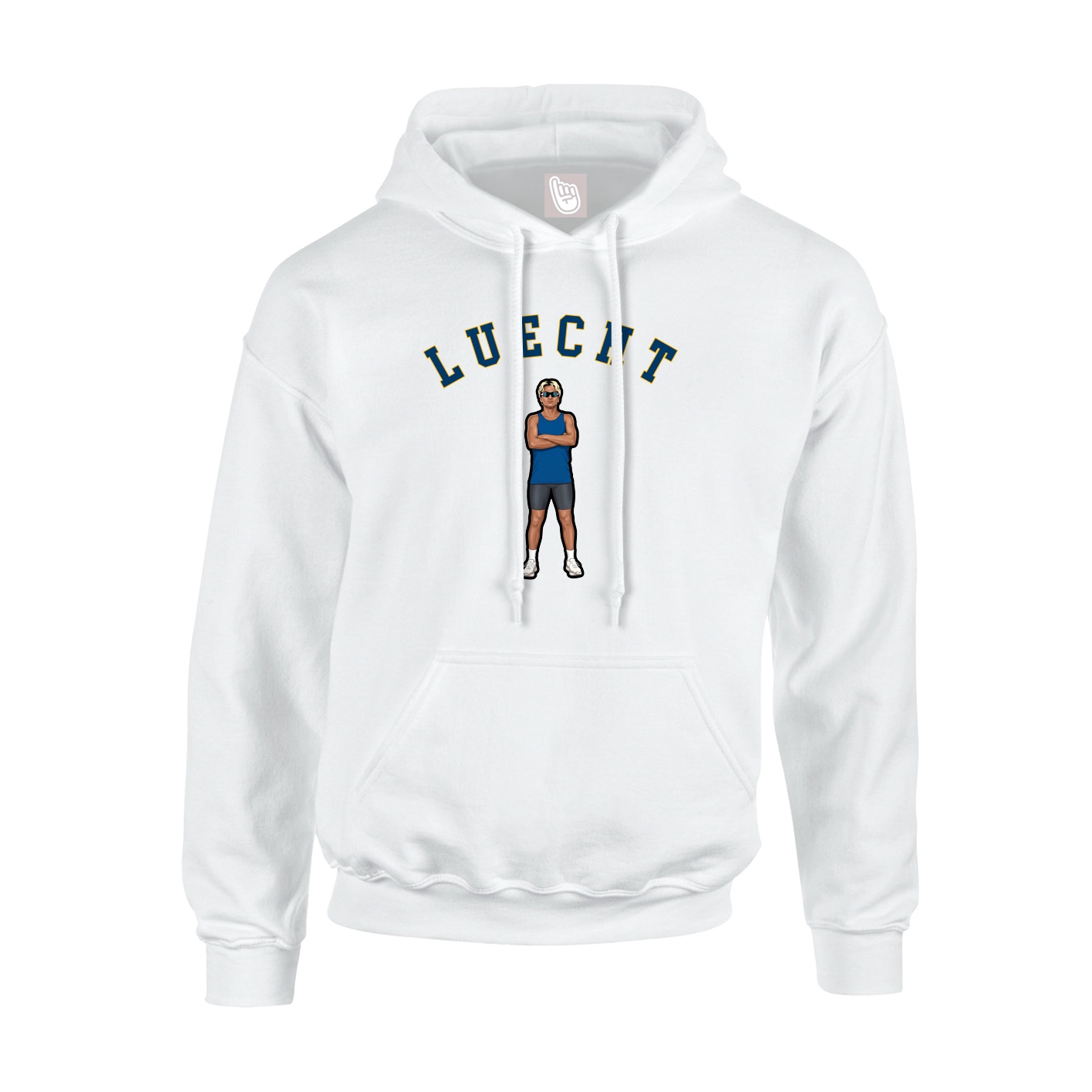 Youth Hoodie — Shirsey Arch in White