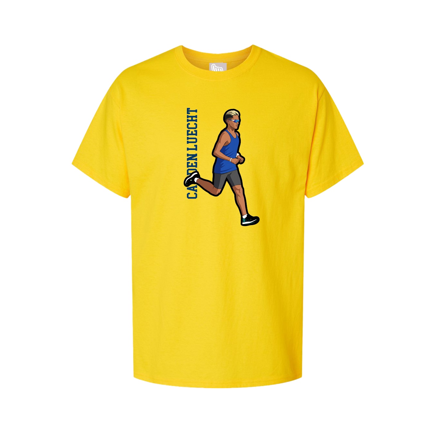 Tee — Name Vertical in Gold
