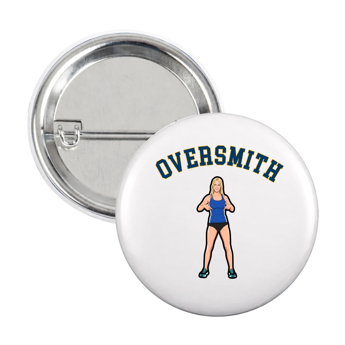 Game Day Button — Shirsey Arch in White