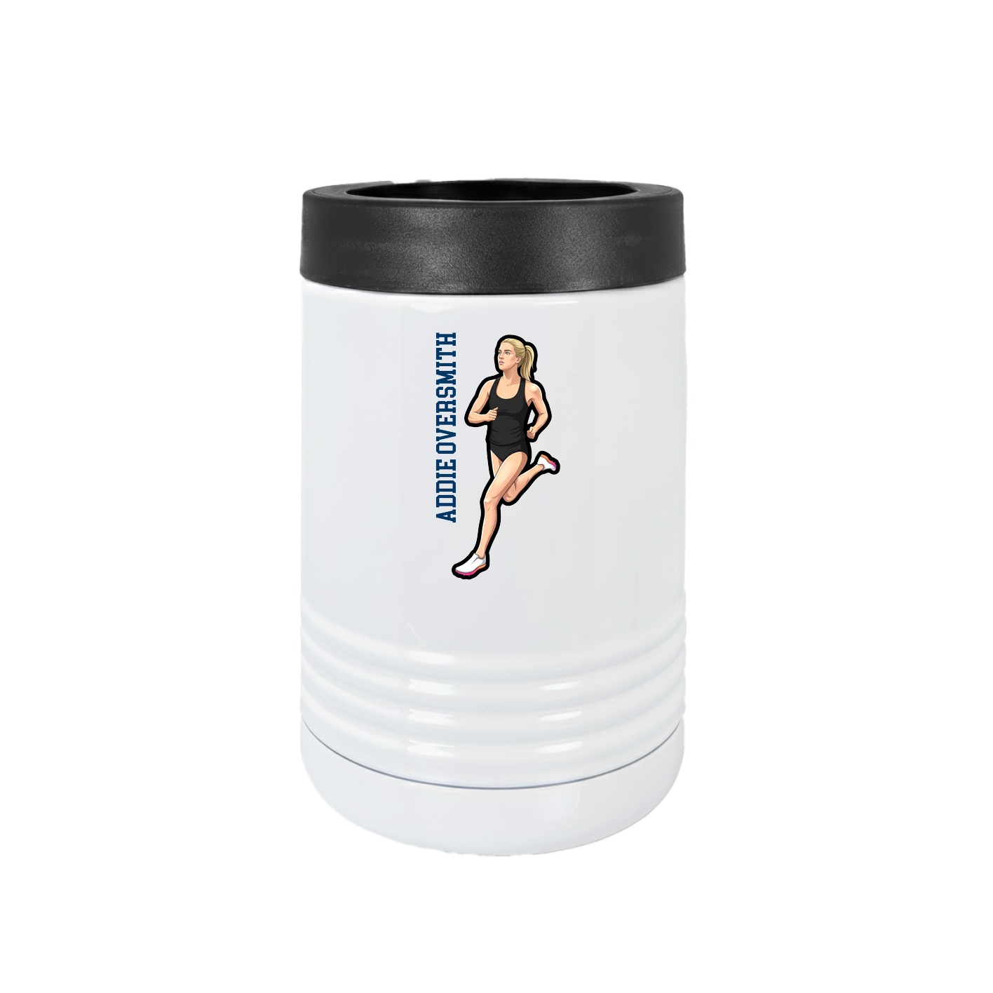 Beverage Holder — Name Vertical in White