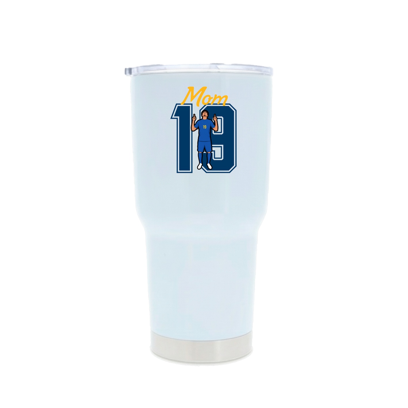 30oz Stainless Steel Tumbler — Mothers Day Shirsey in White