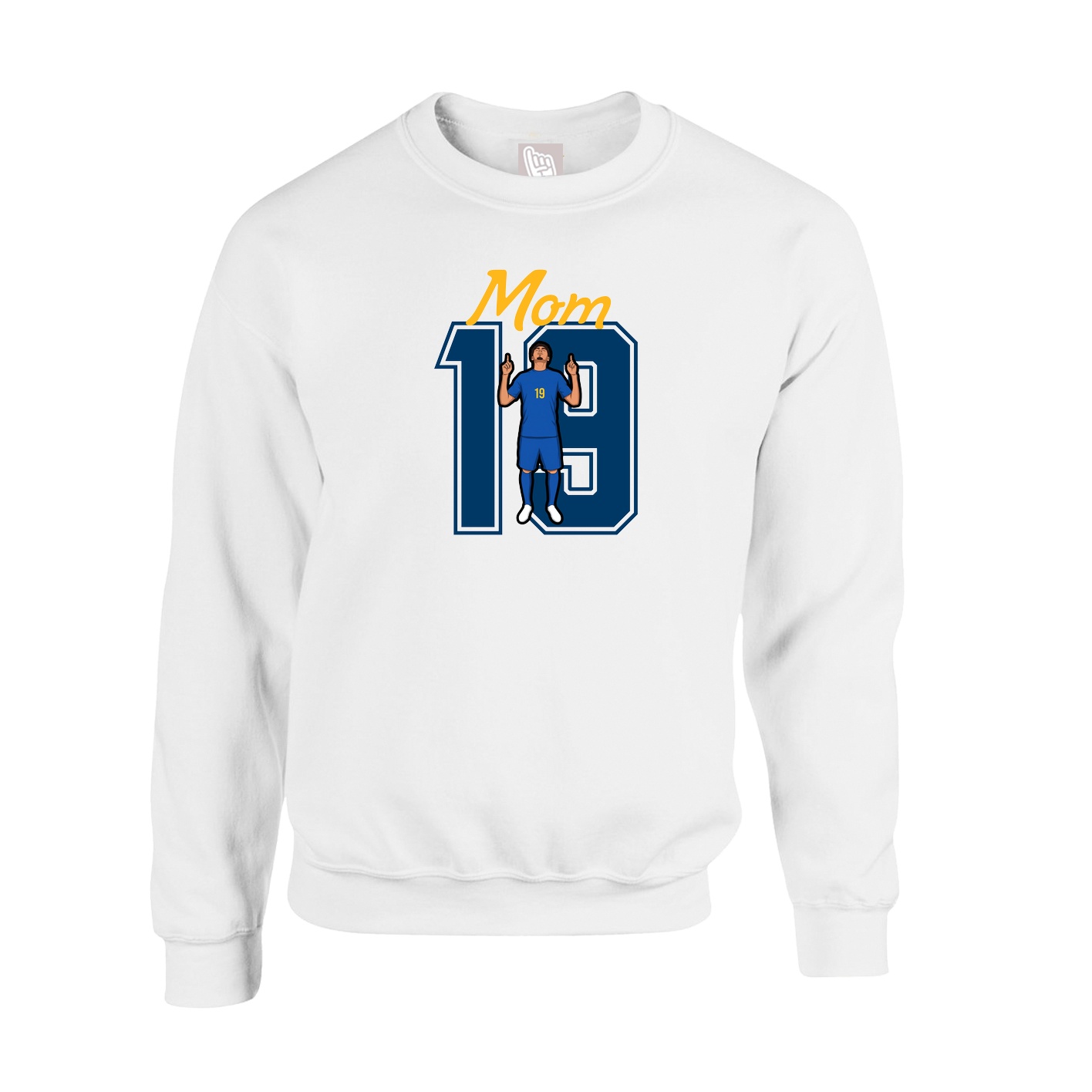 Fleece Crew — Mothers Day Shirsey in White