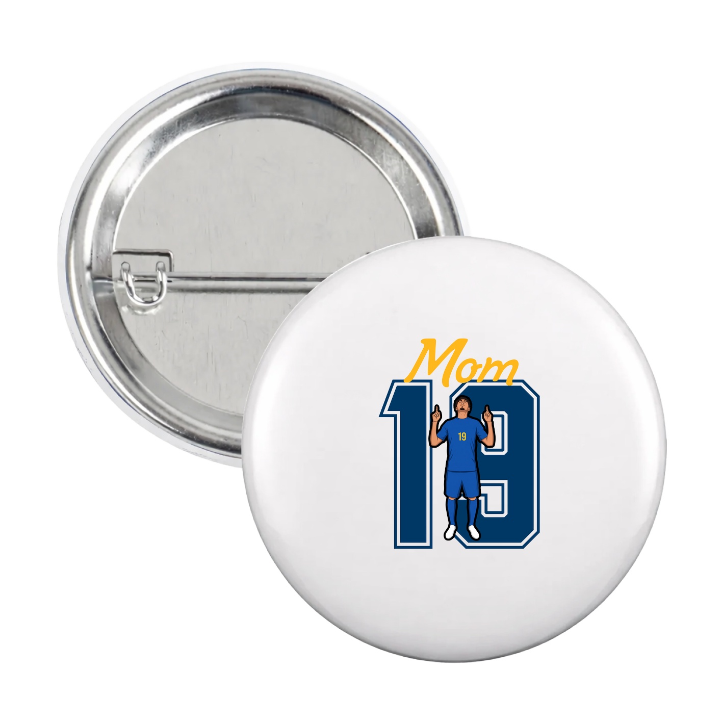 Game Day Button — Mothers Day Shirsey in White