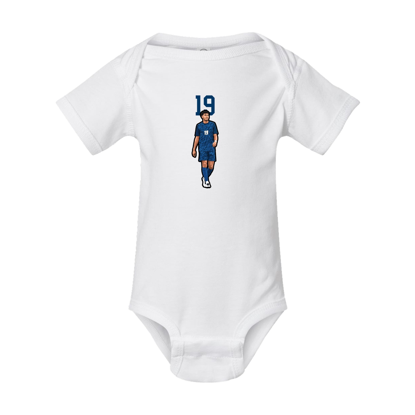 Baby Onesie — Number Top in White