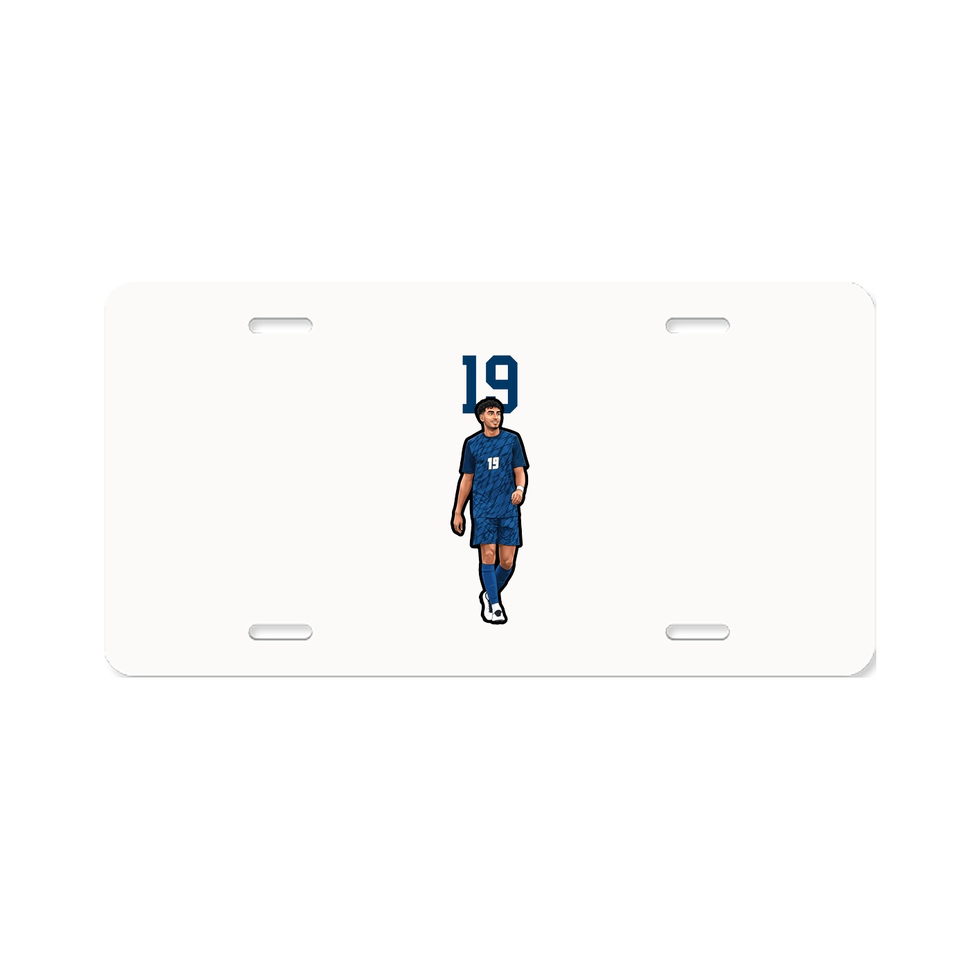 License Plate — Number Top in Classic