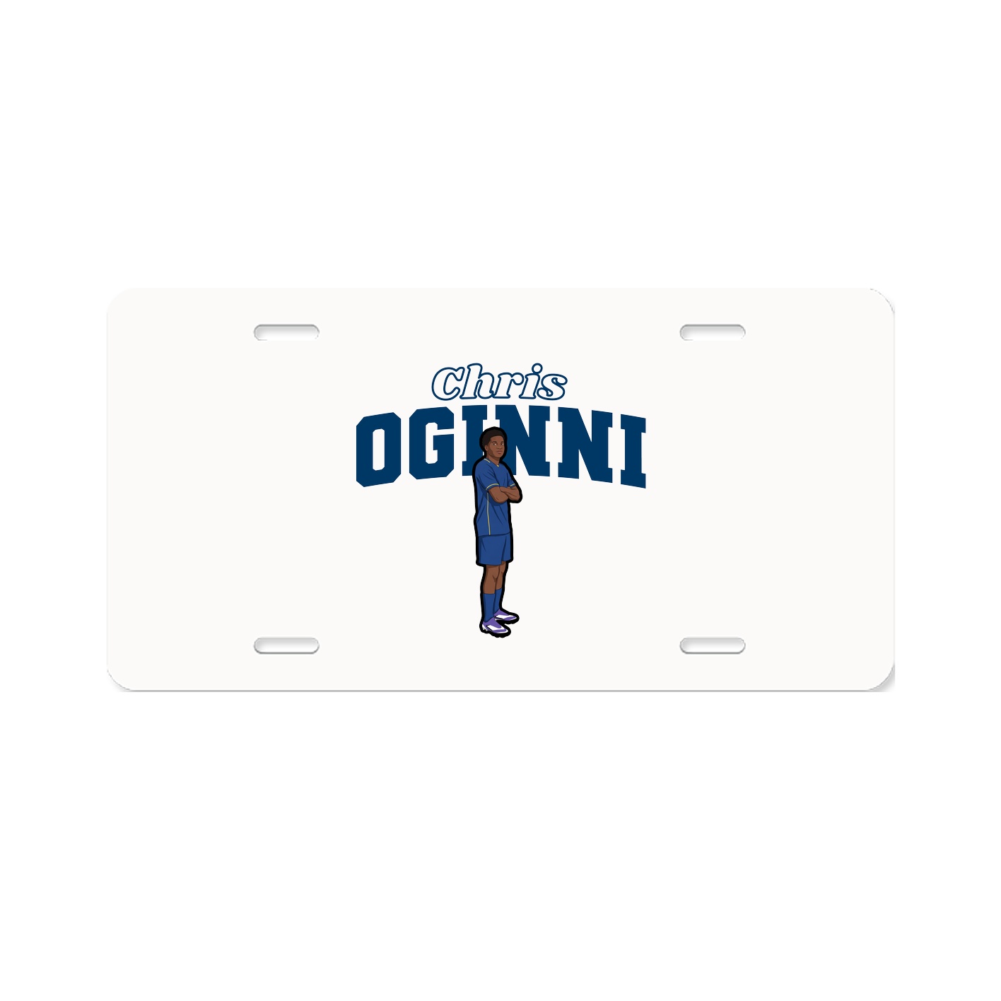 License Plate — Name Arch in Classic