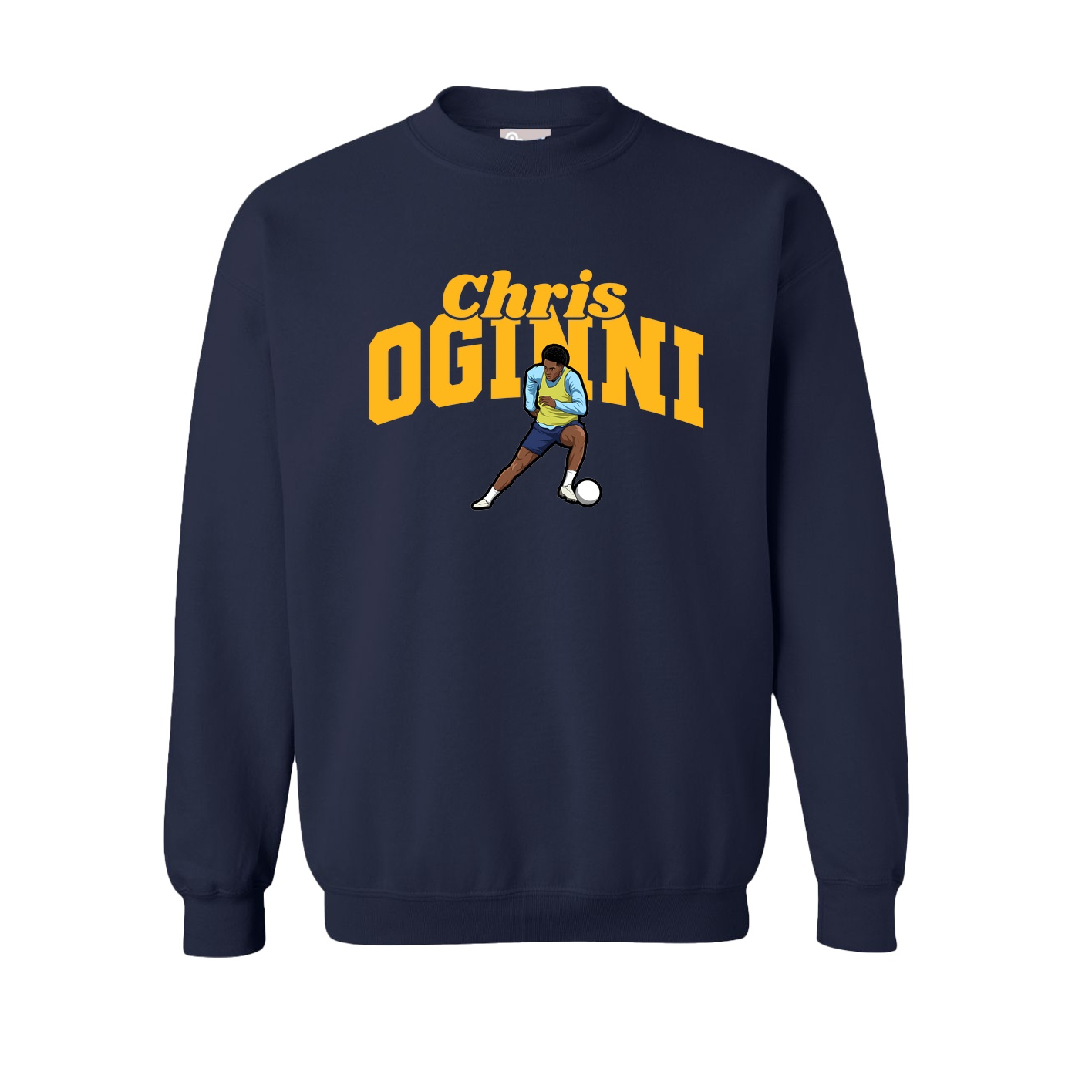 Fleece Crew — Signature Arch in Navy