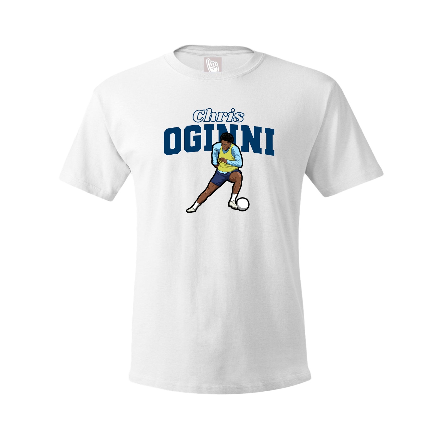 Youth Tee — Name Arch in White