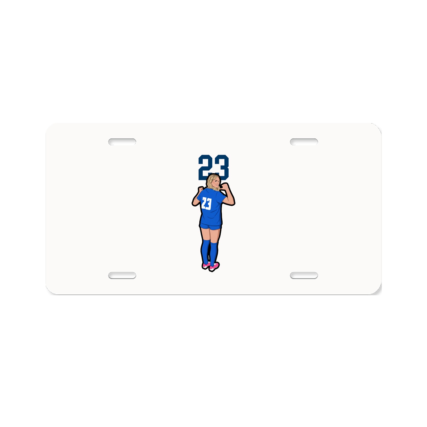 License Plate — Number Top in Classic