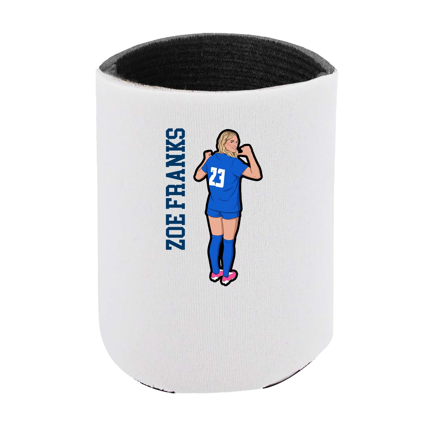 Can Holder — Name Vertical in White