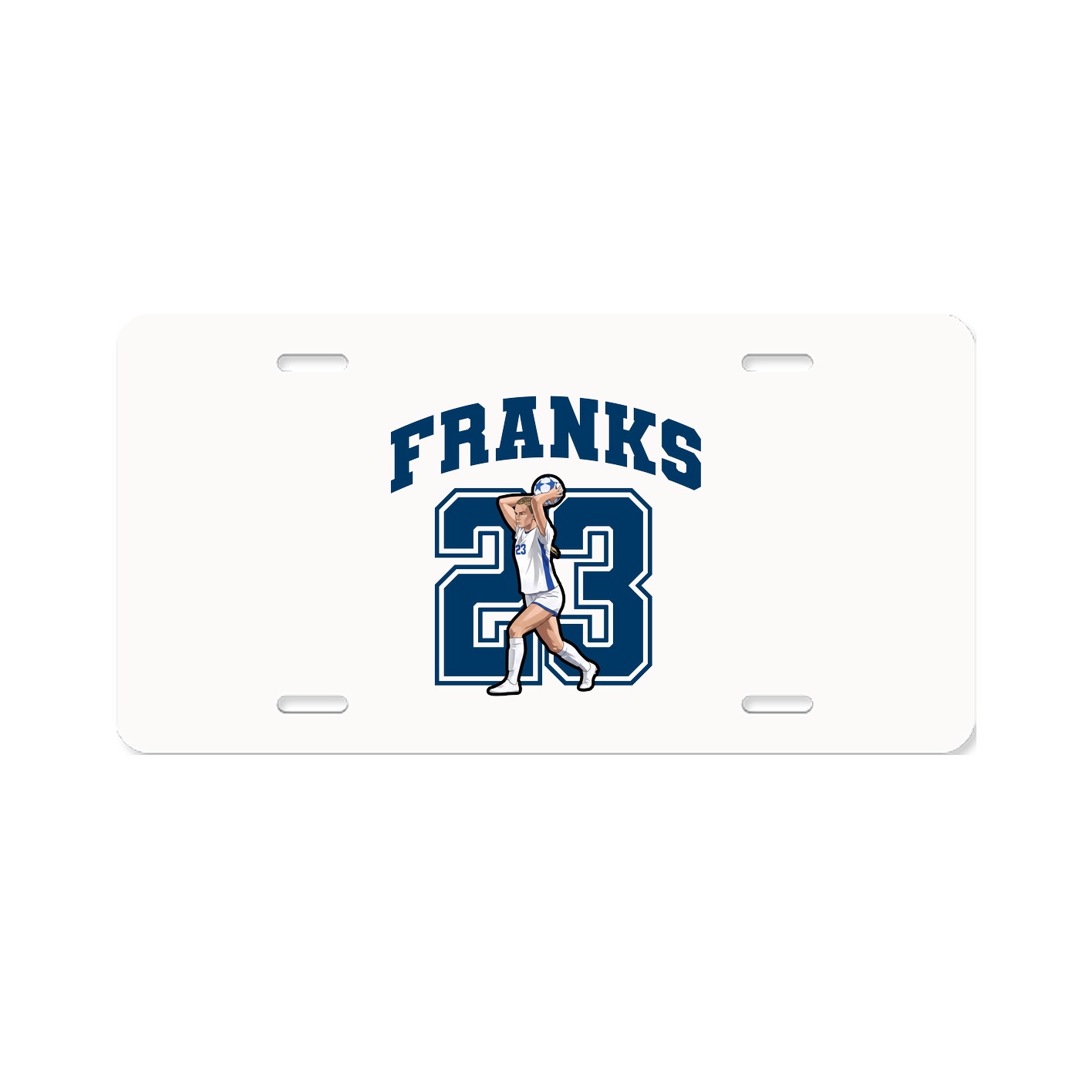 License Plate — Number in Classic