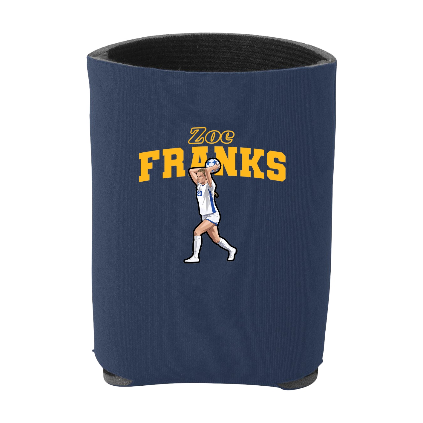 Can Holder — Name Arch in Navy