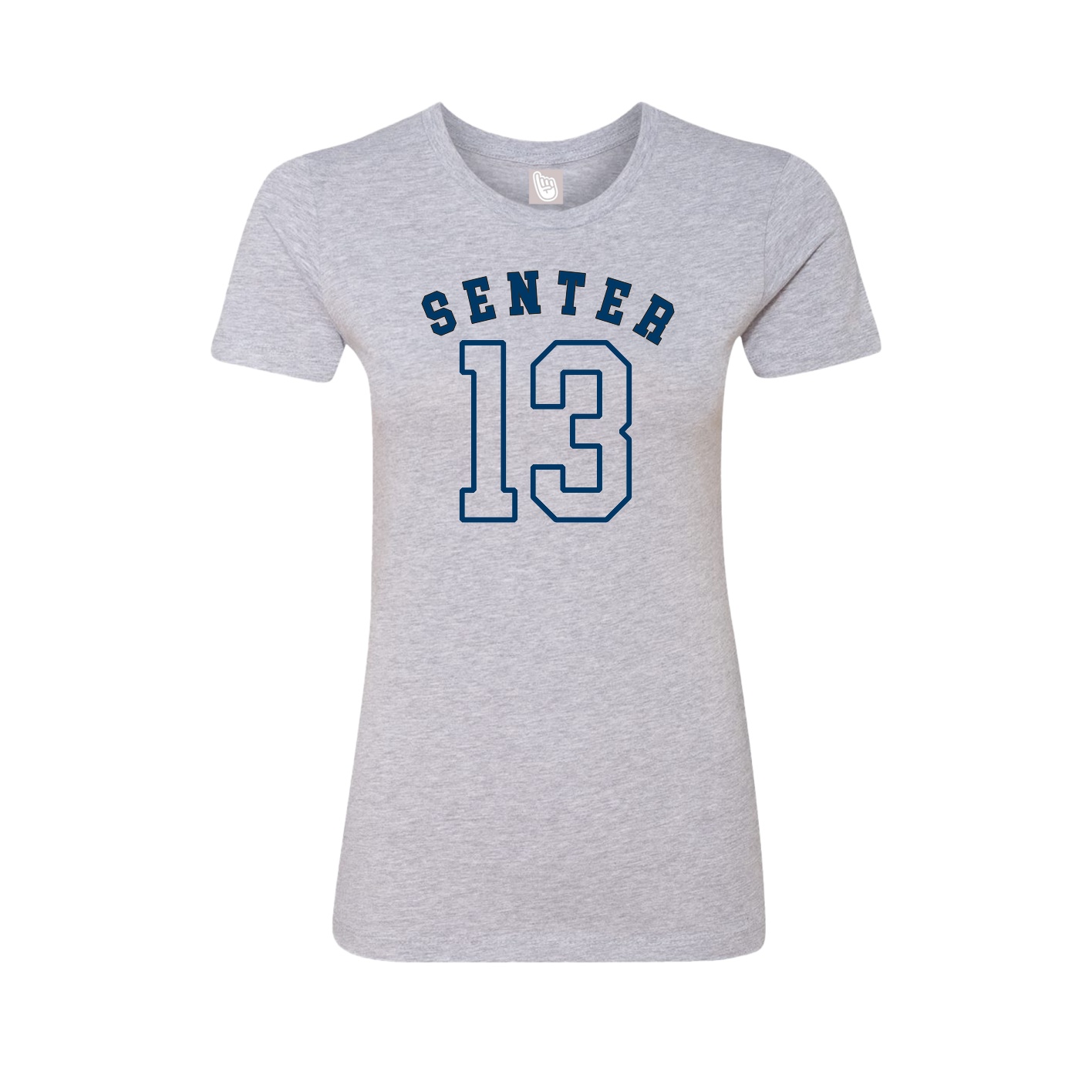 Fitted Women's Tee — Shirsey Arch in Grey