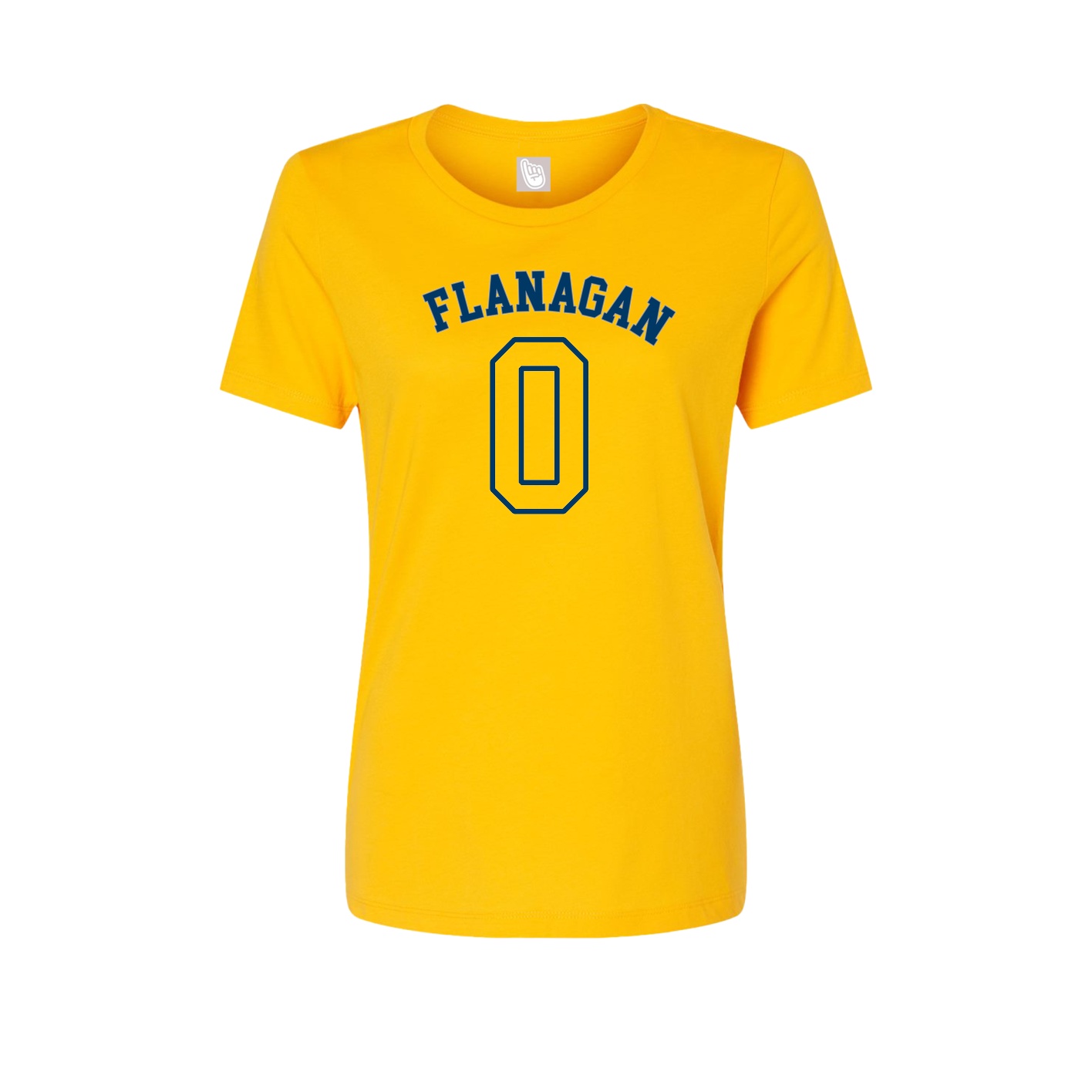 Fitted Women's Tee — Shirsey Arch in Gold