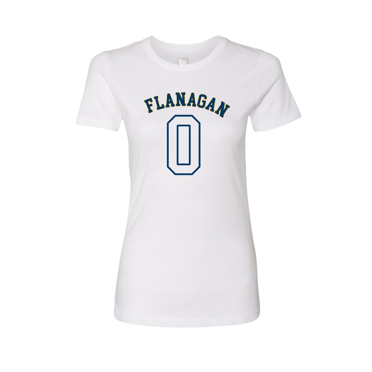 Fitted Women's Tee — Shirsey Arch in White