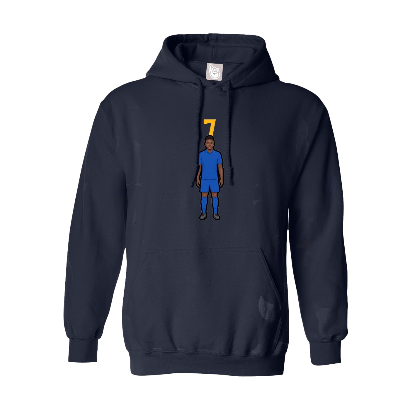 Youth Hoodie — Number Top in Navy
