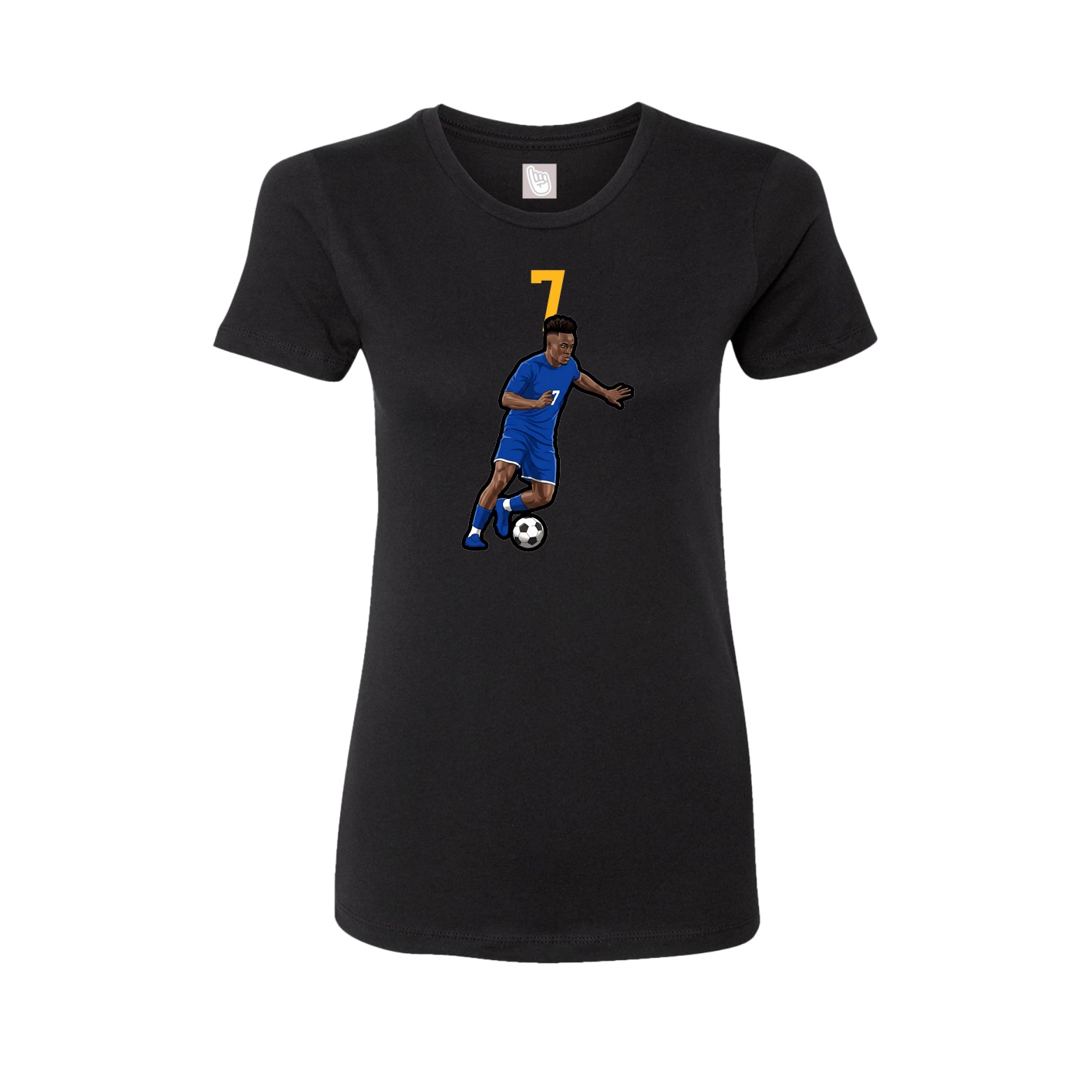 Womens Tee — Number Top in Black
