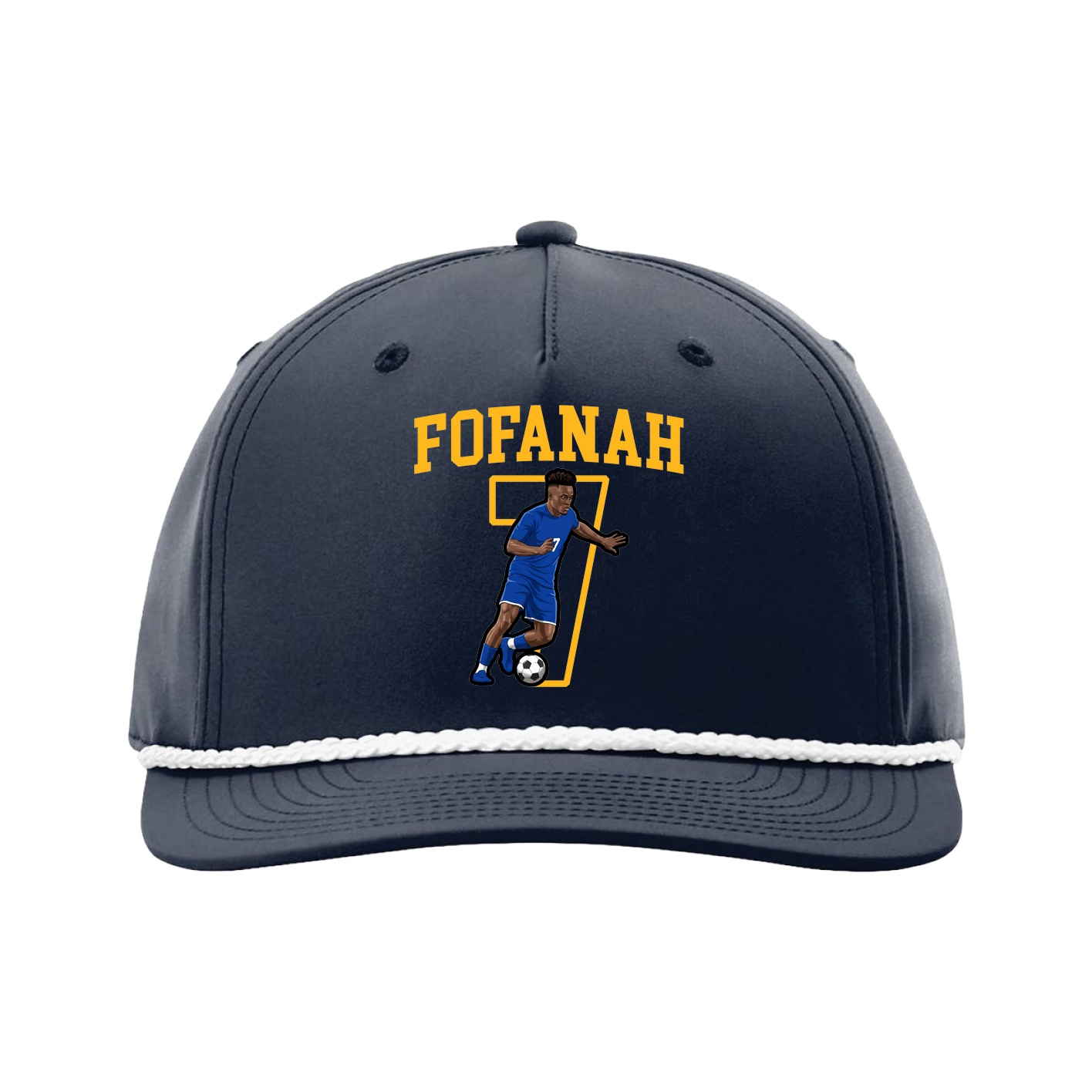 Five-Panel Classic Rope Cap — Shirsey in Navy