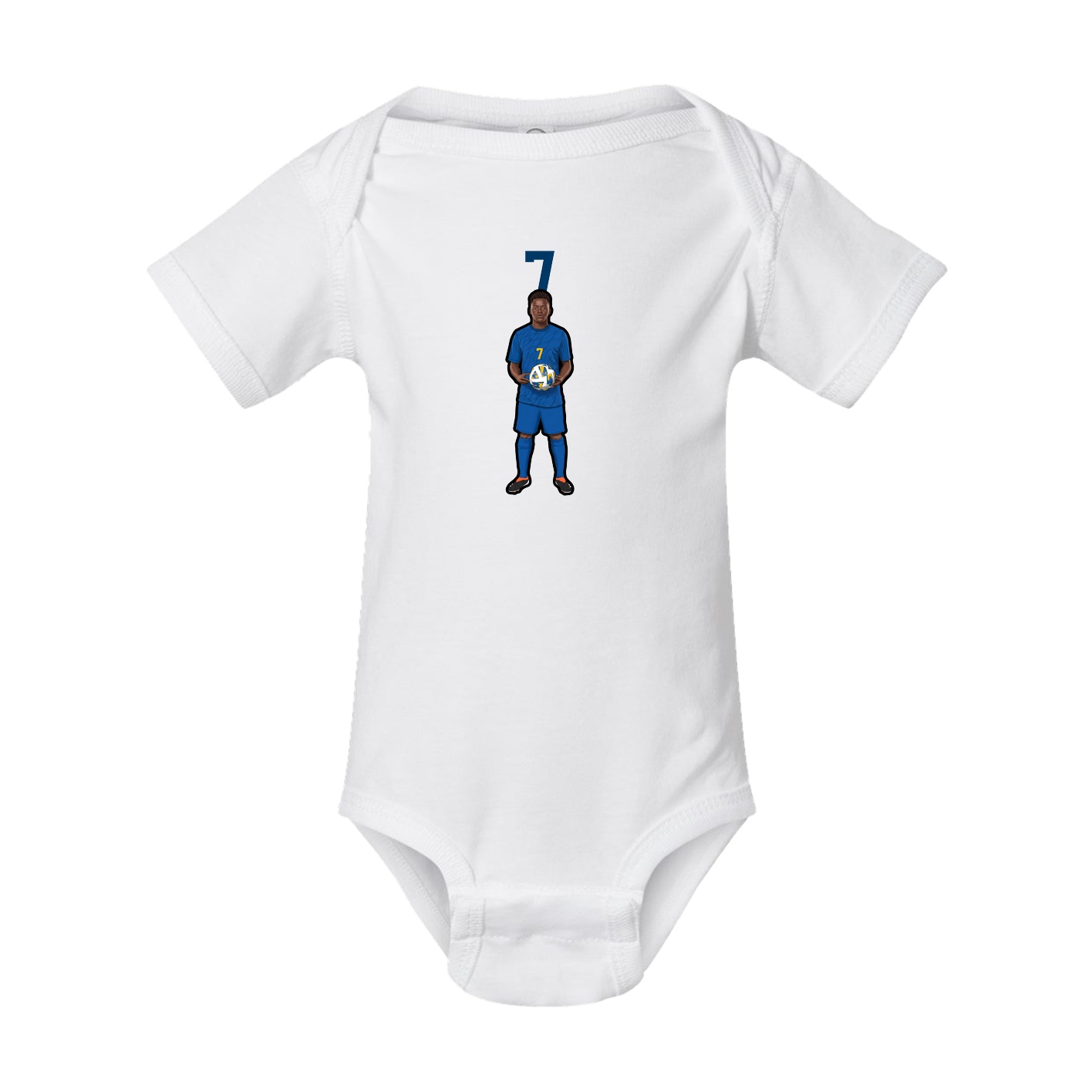 Baby Onesie — Number Top in White