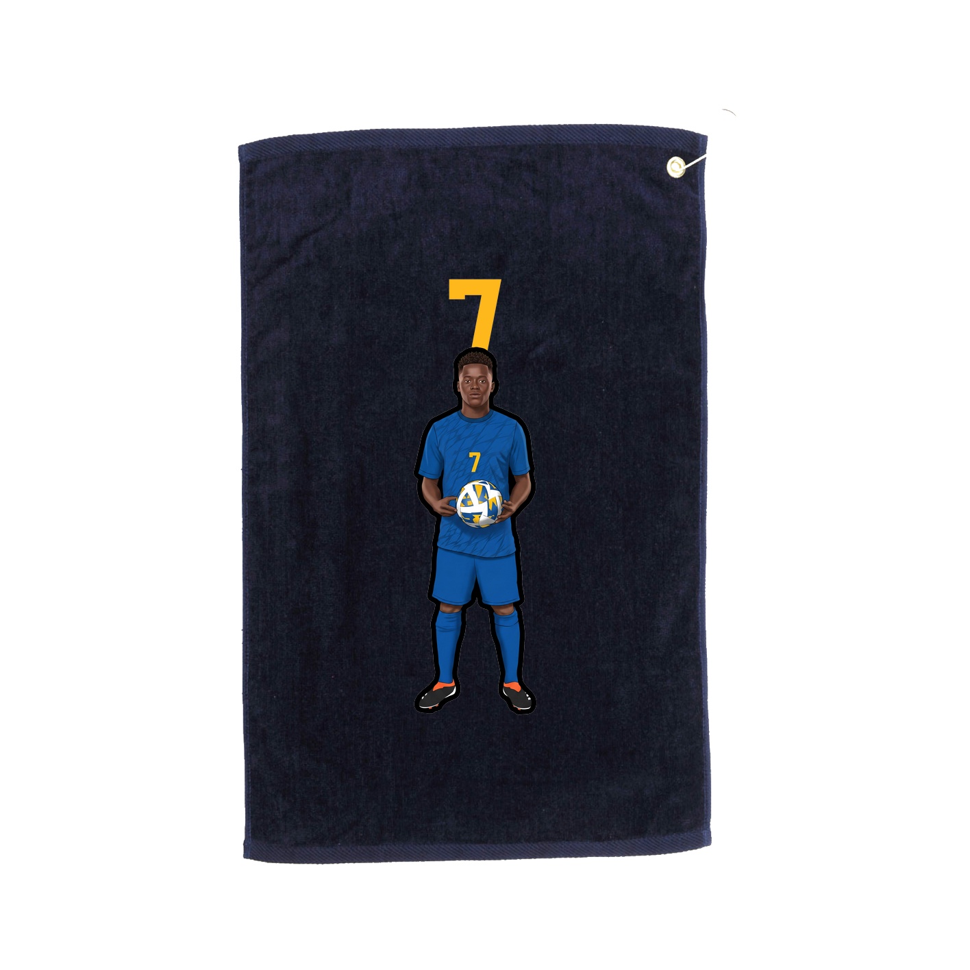 Golf Towel — Number Top in Navy