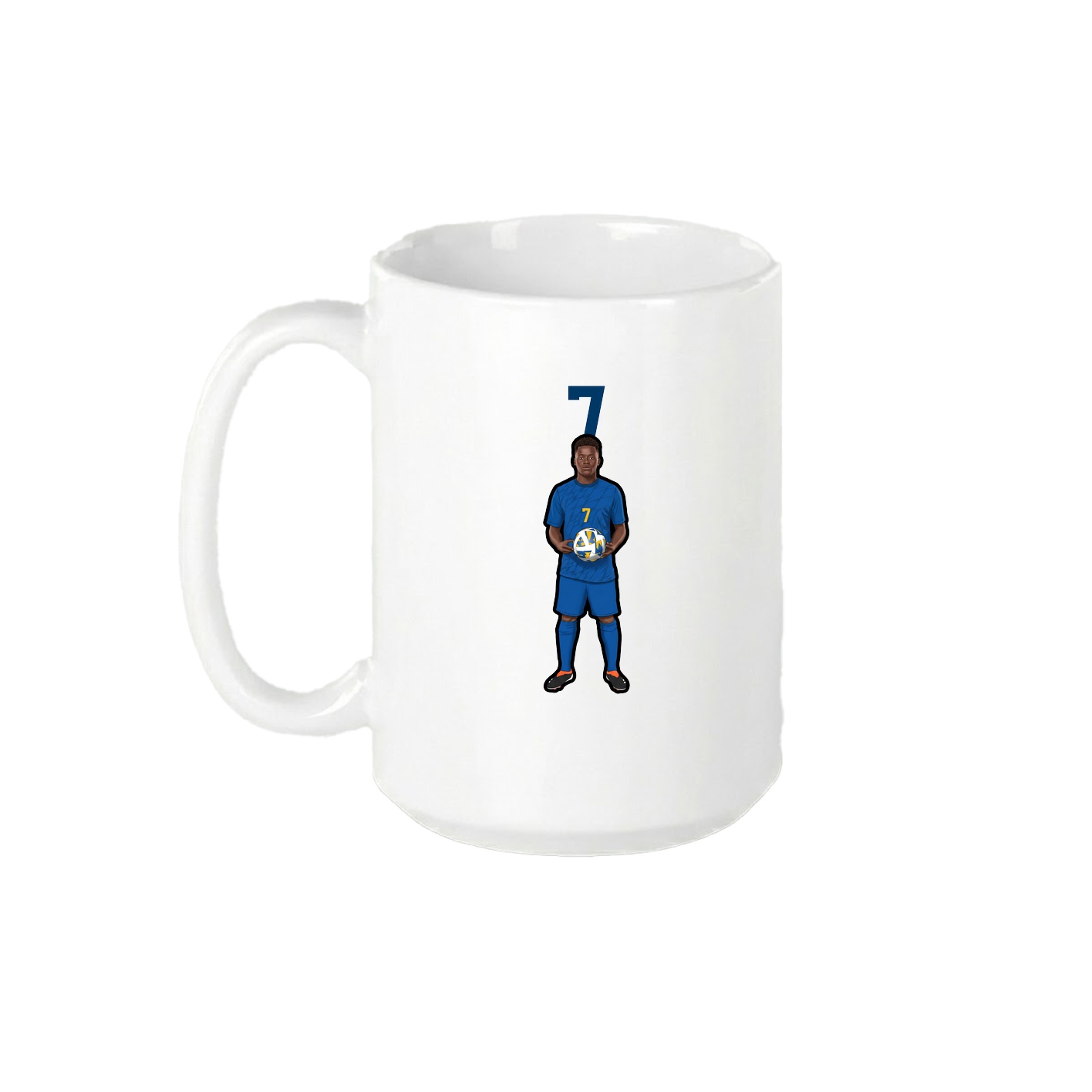 15oz Coffee Mug — Number Top in White