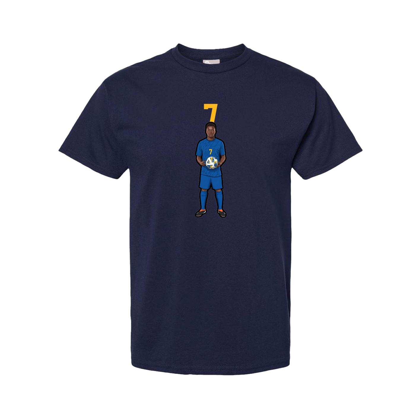 Youth Tee — Number Top in Navy