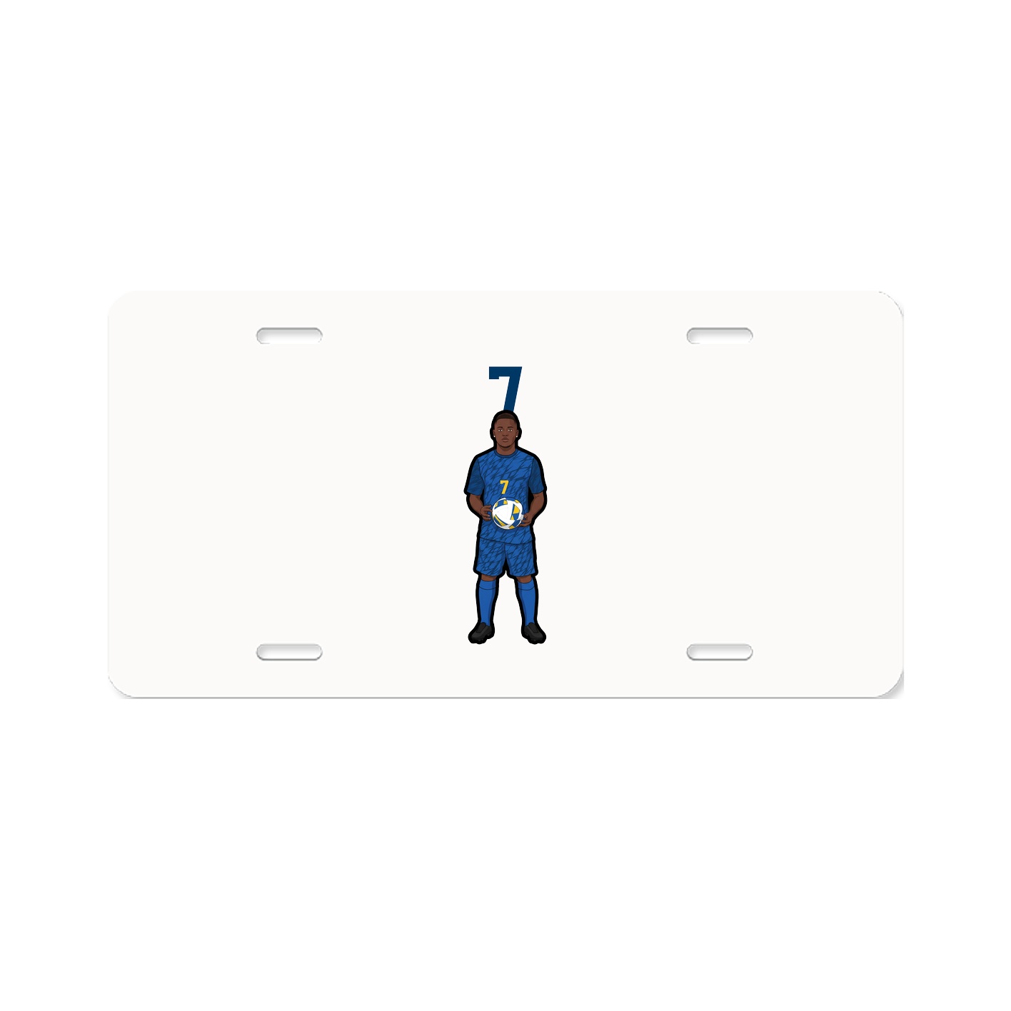 License Plate — Number Top in Classic