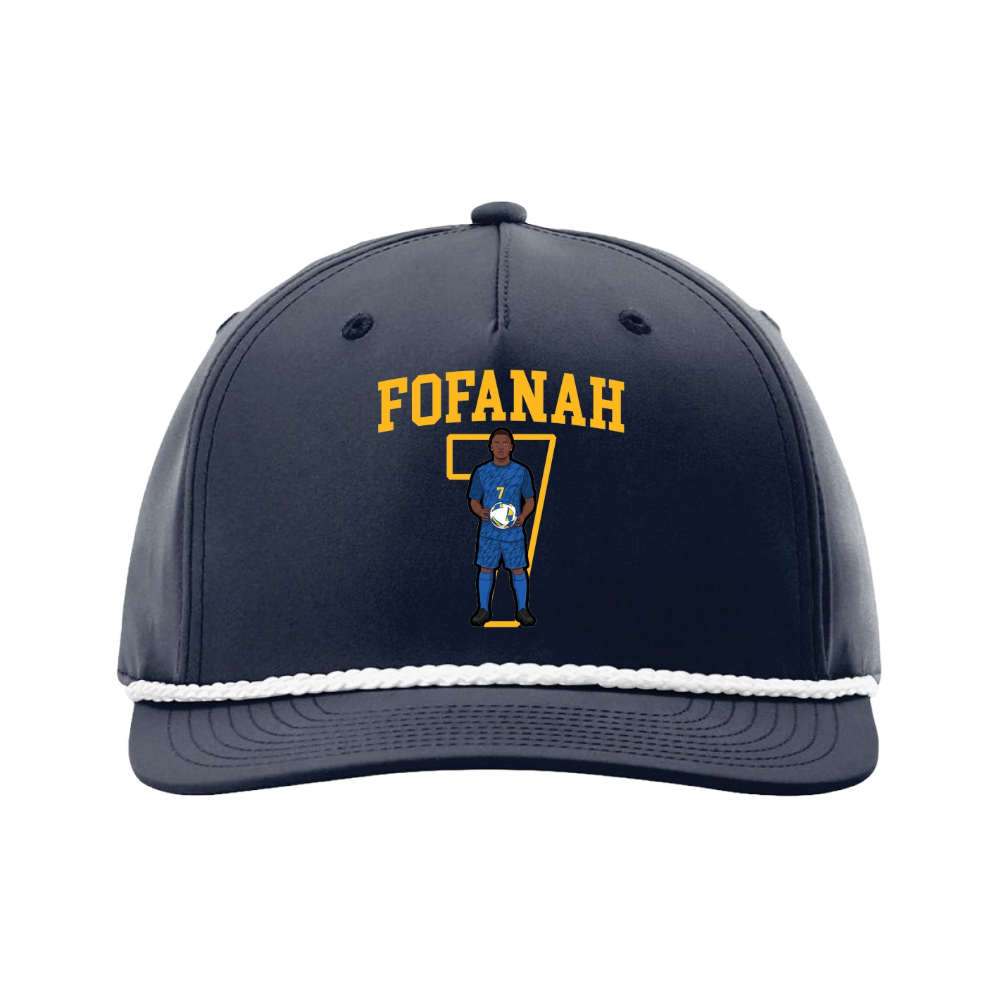 Five-Panel Classic Rope Cap — Shirsey in Navy