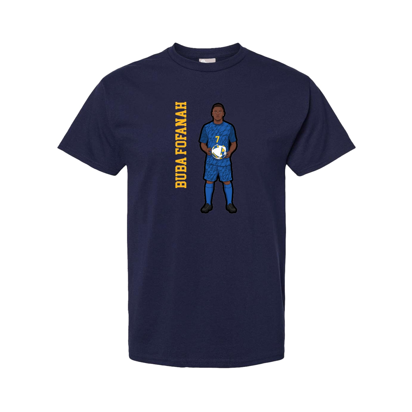 Youth Tee — Name Vertical in Navy
