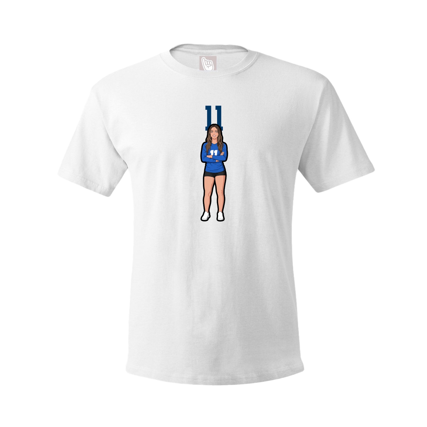 Tee — Number Top in White