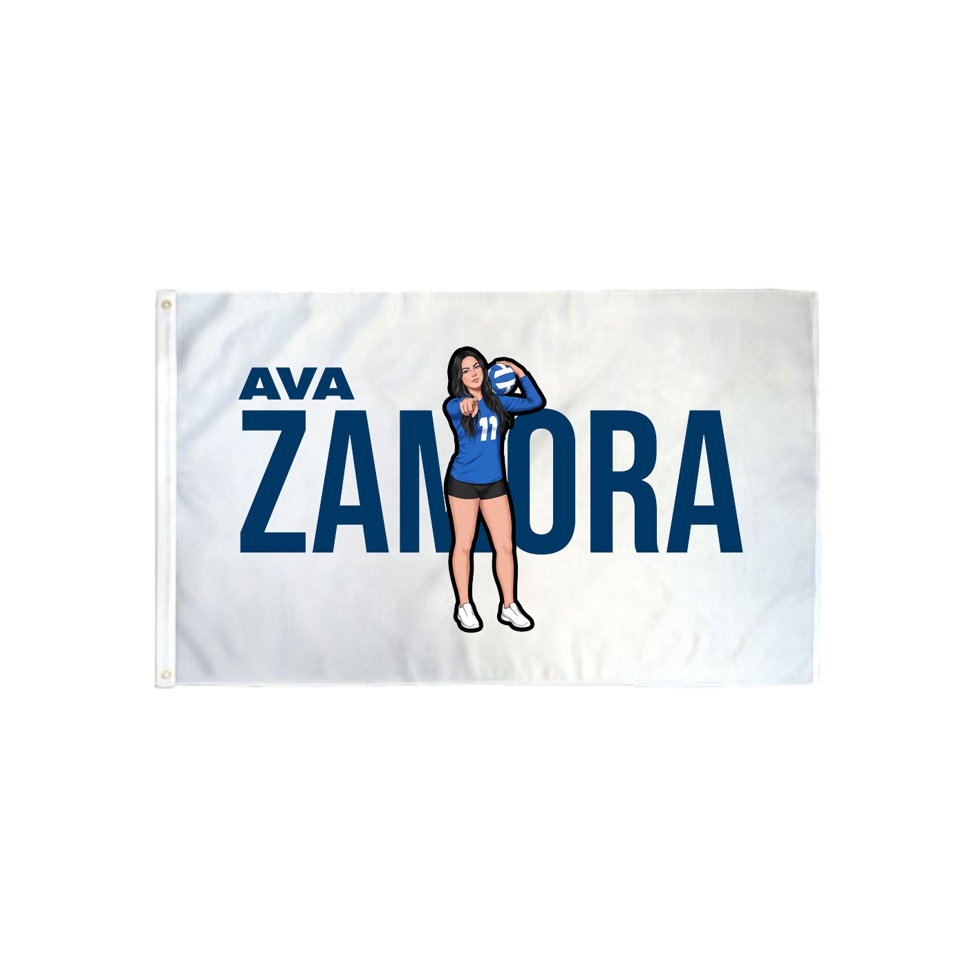 3x5 Flag — Player Name in Classic