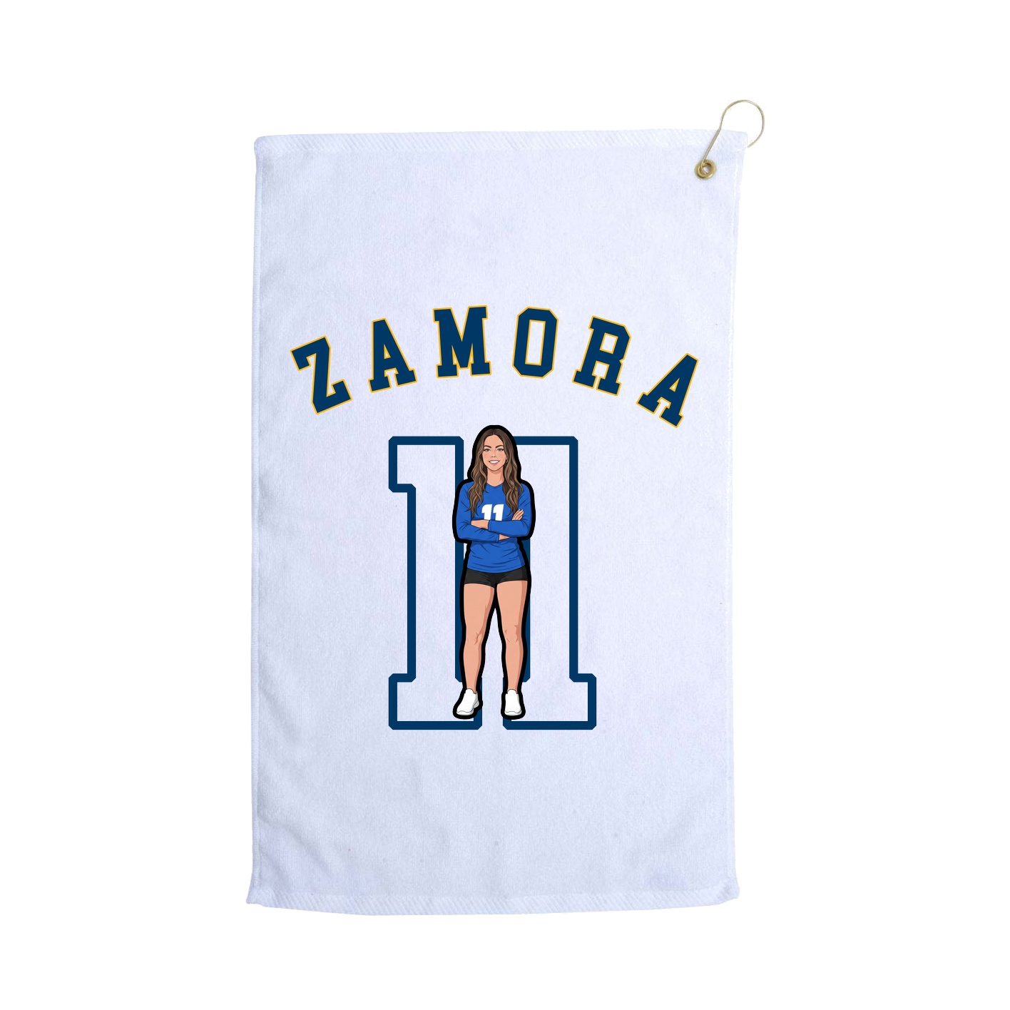 Golf Towel — Shirsey Arch in White