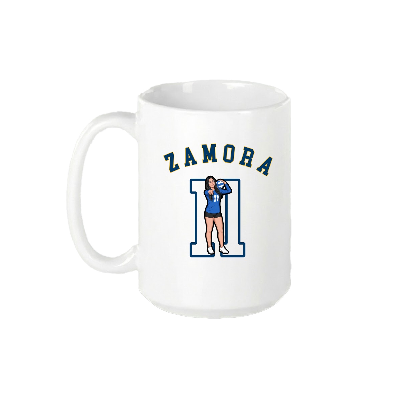 15oz Coffee Mug — Shirsey Arch in White