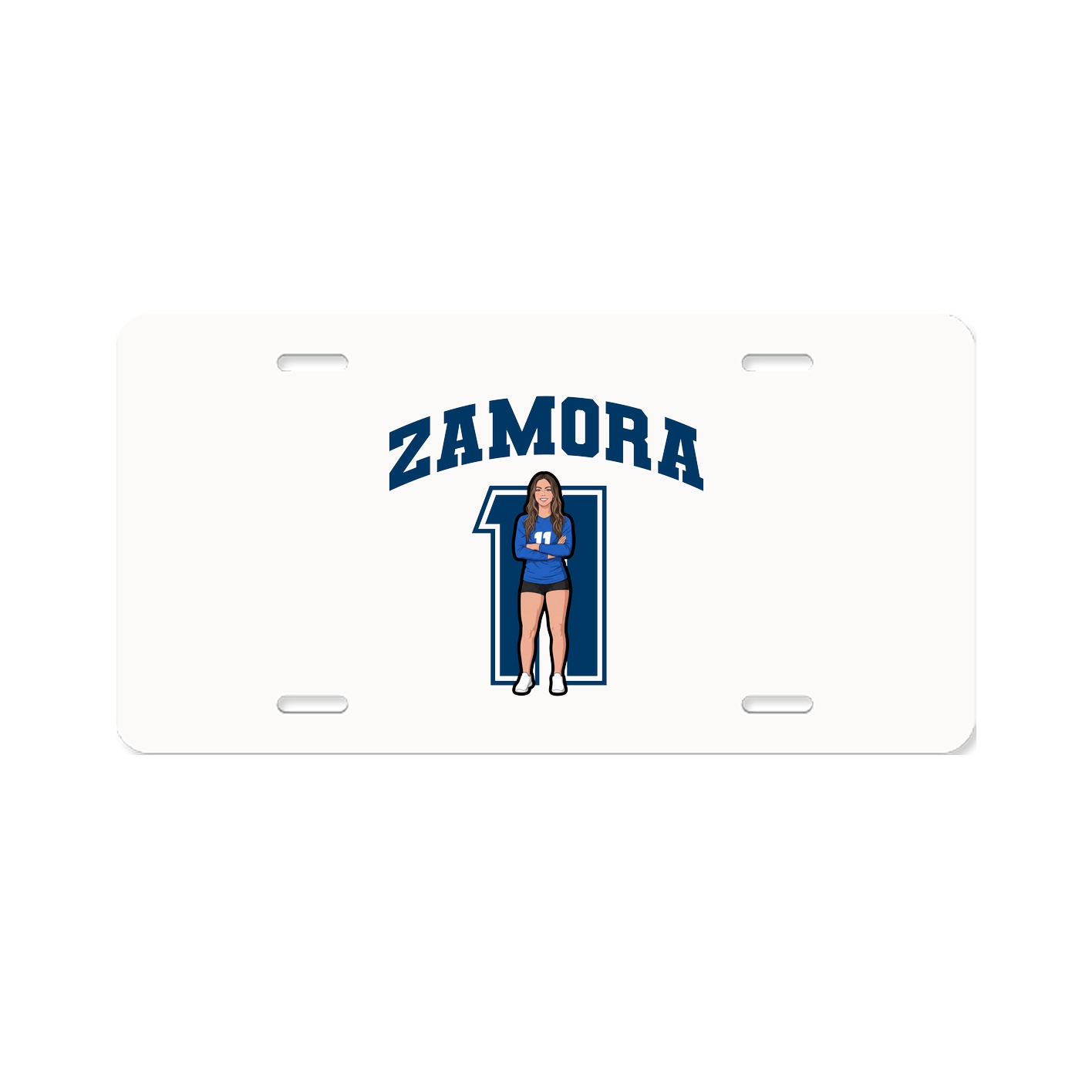 License Plate — Number in Classic