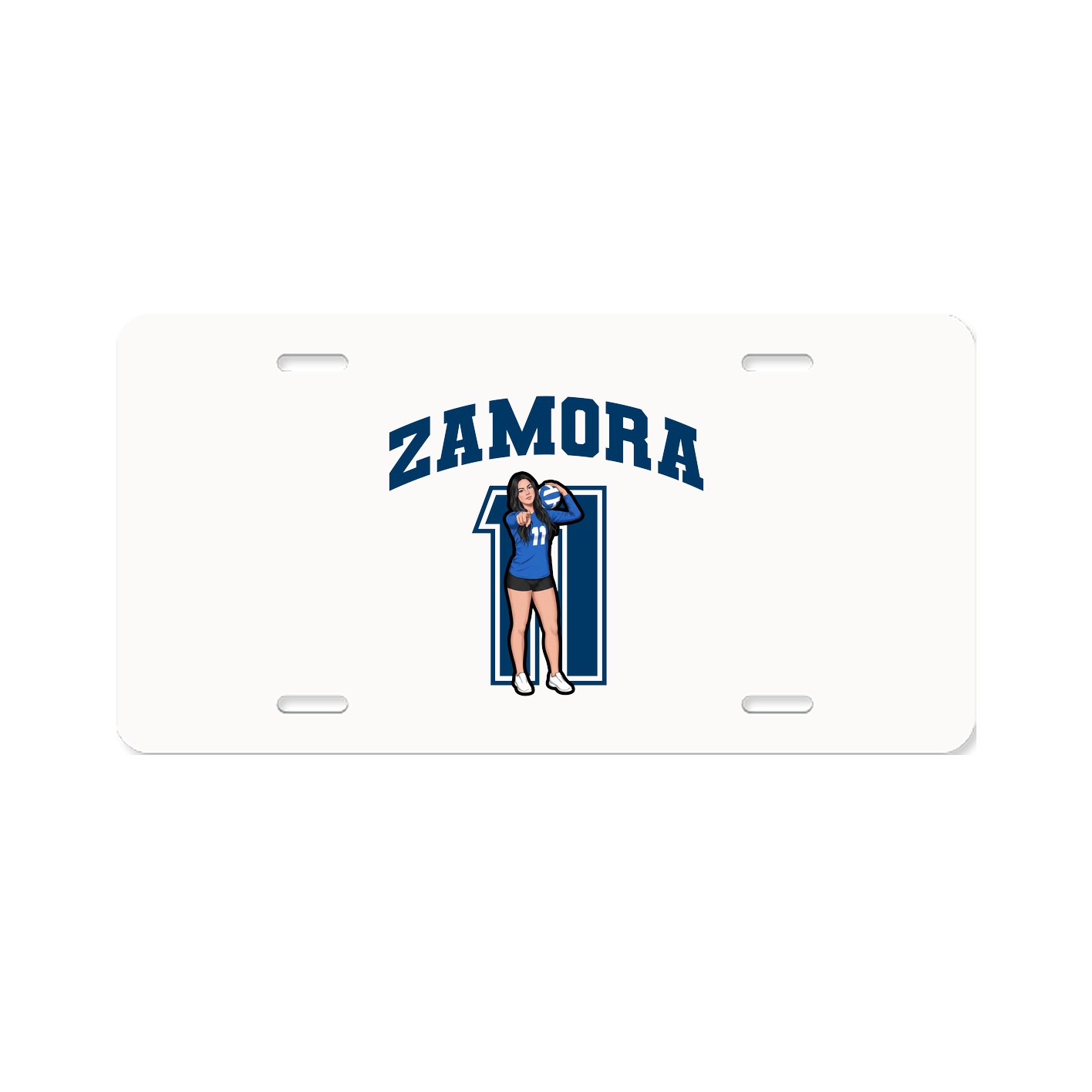 License Plate — Number in Classic