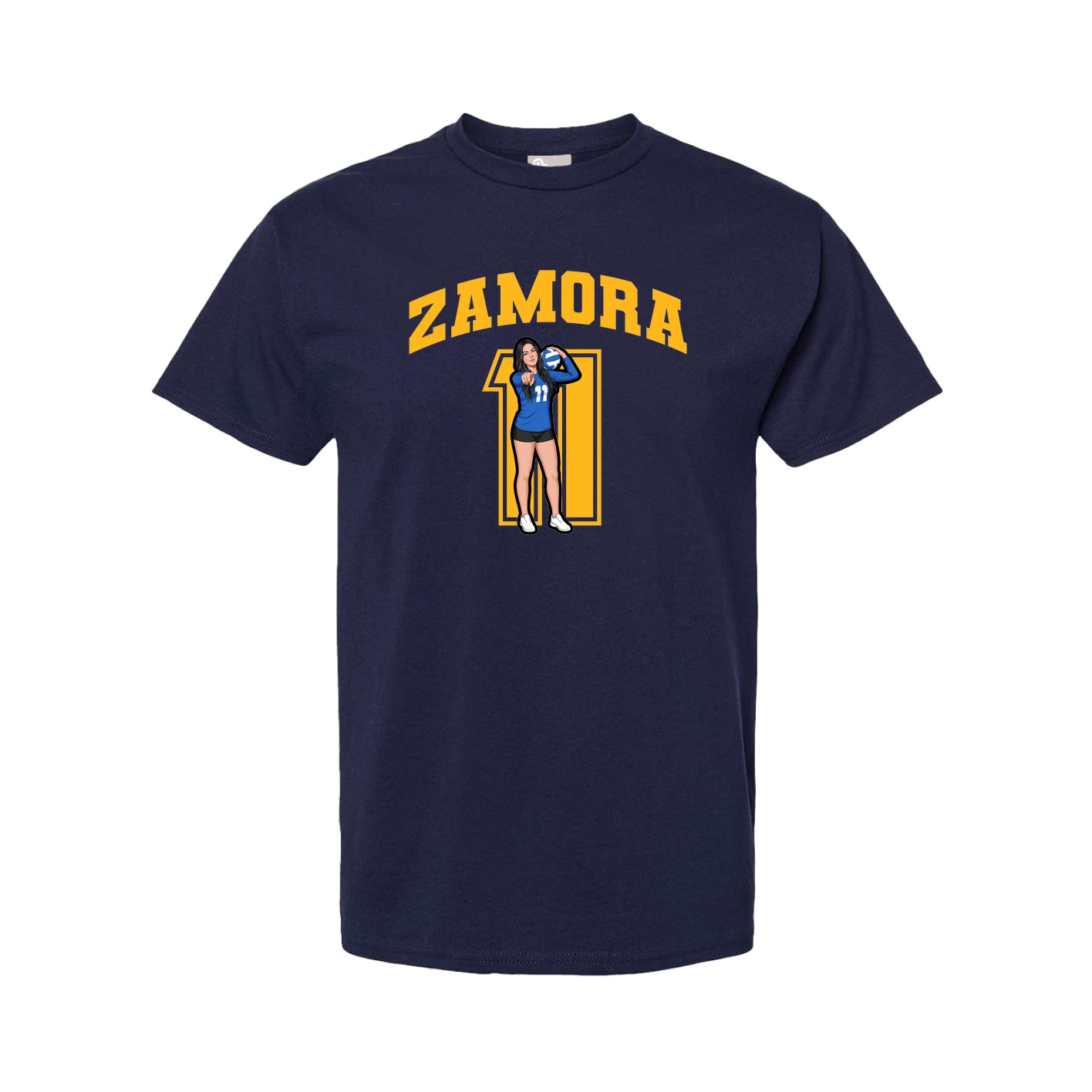 Tee — Number in Navy