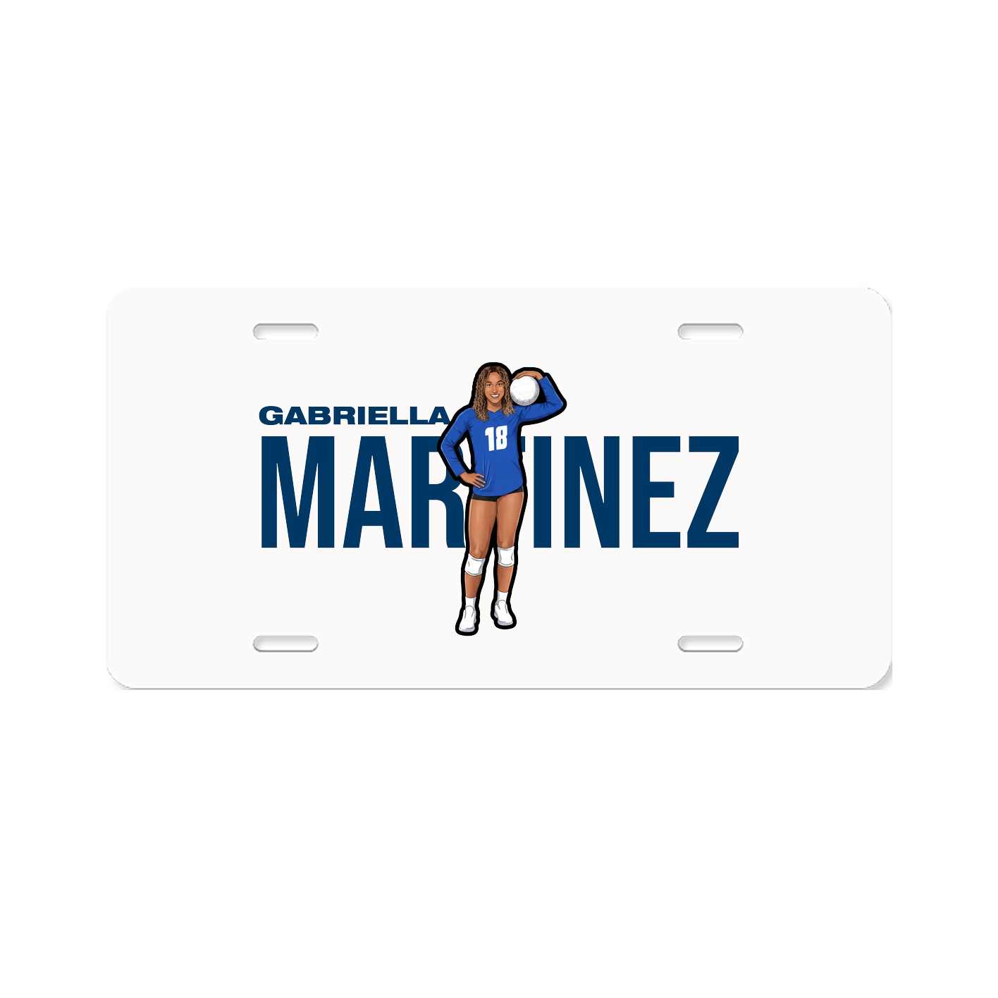 License Plate — Player Name in Classic