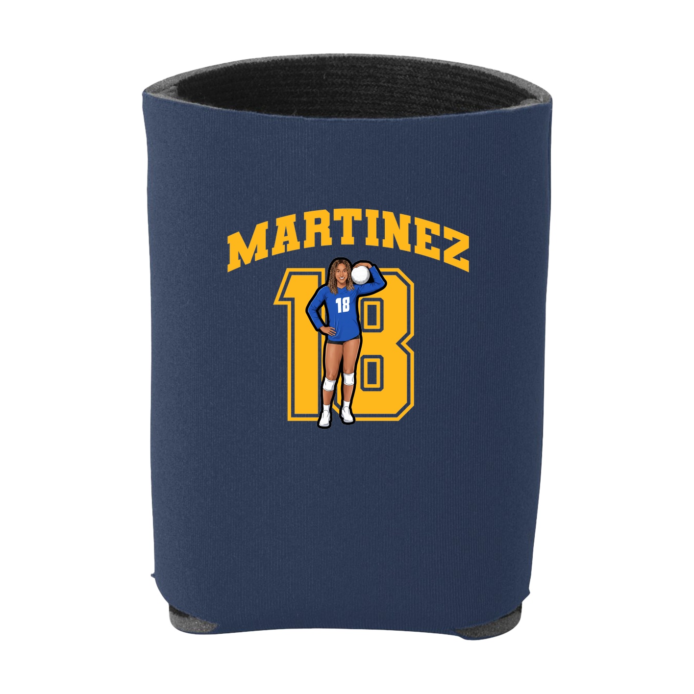 Can Holder — Number in Navy