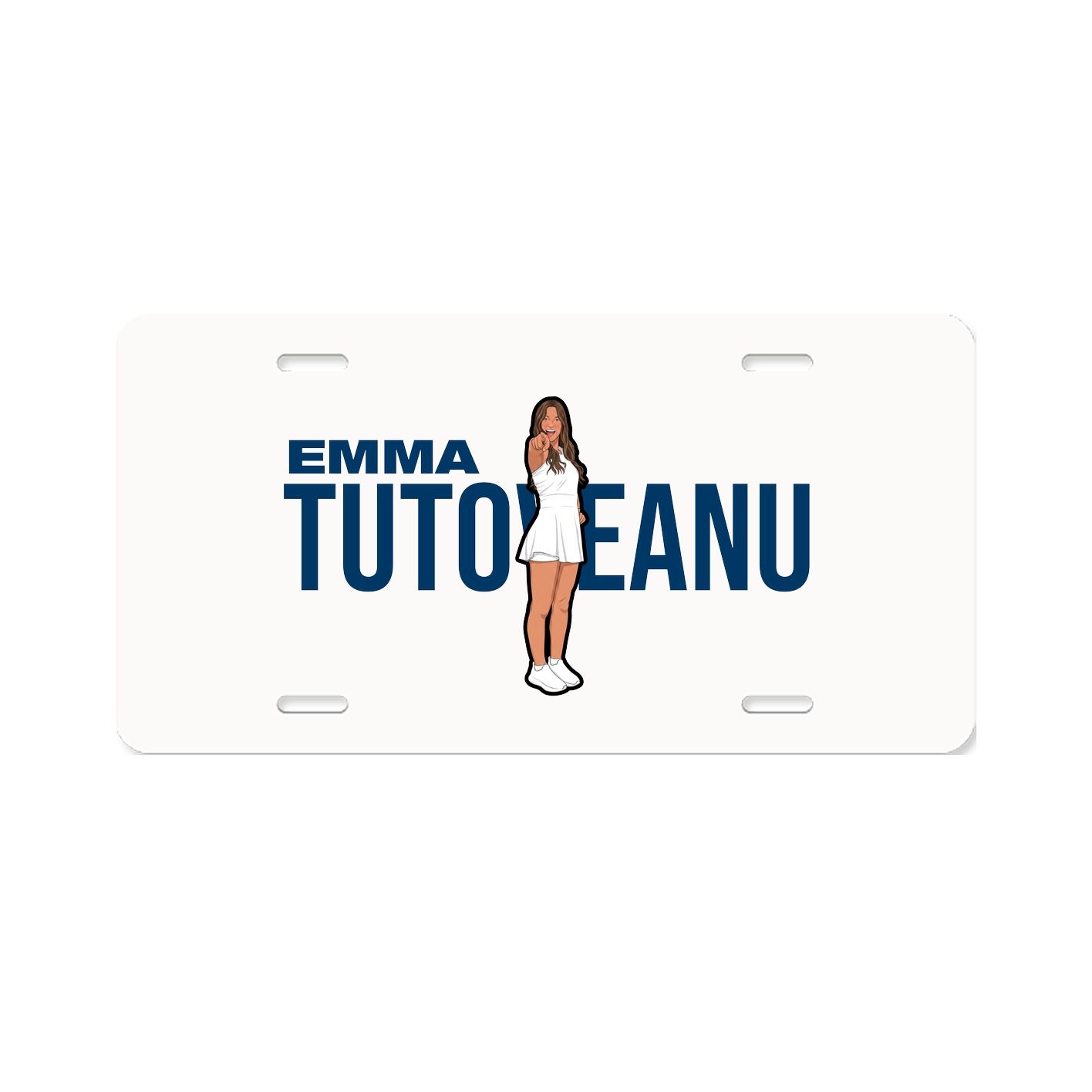 License Plate — Player Name in Classic