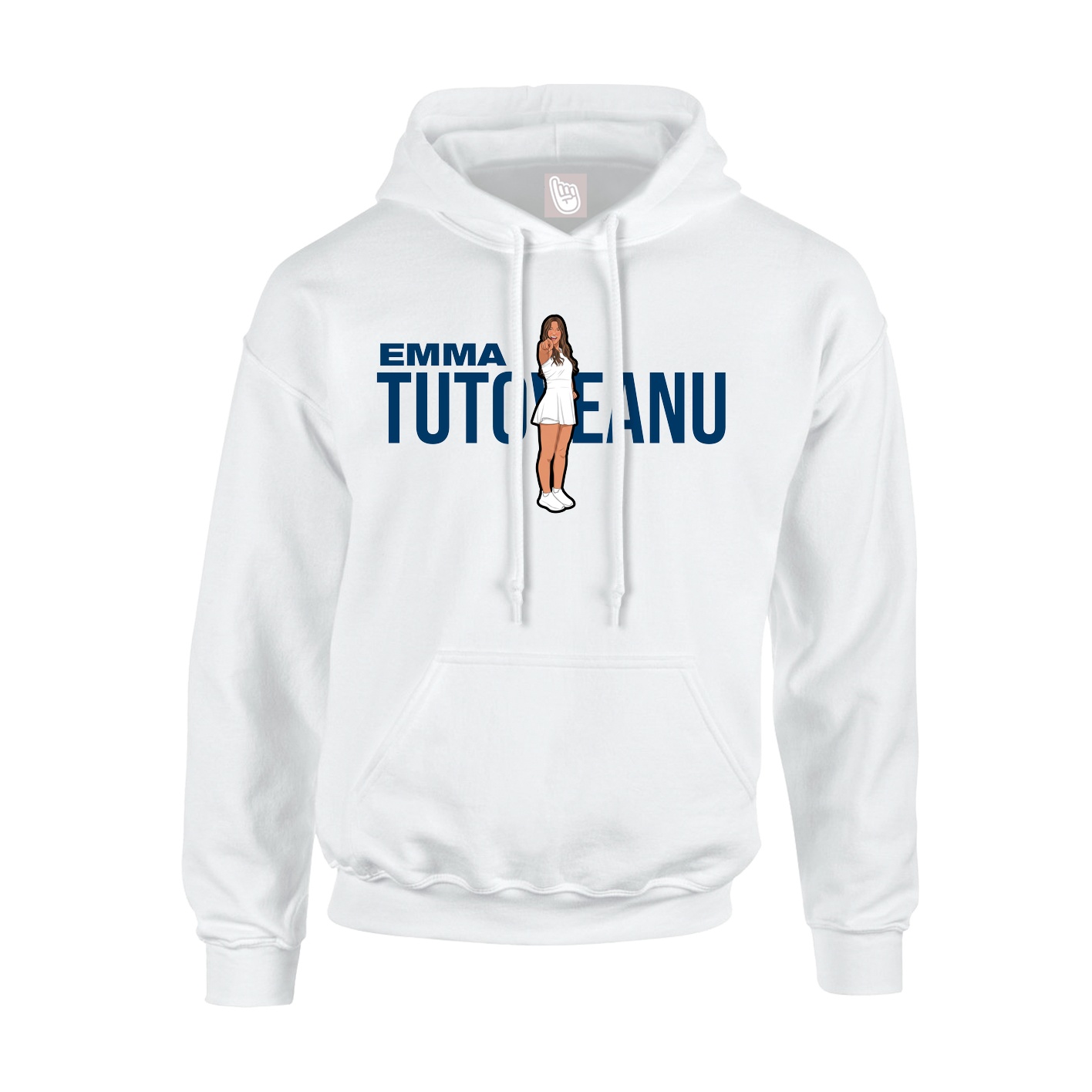 Youth Hoodie — Player Name in White