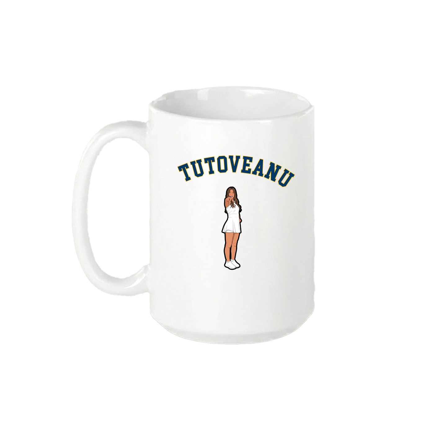 15oz Coffee Mug — Shirsey Arch in White