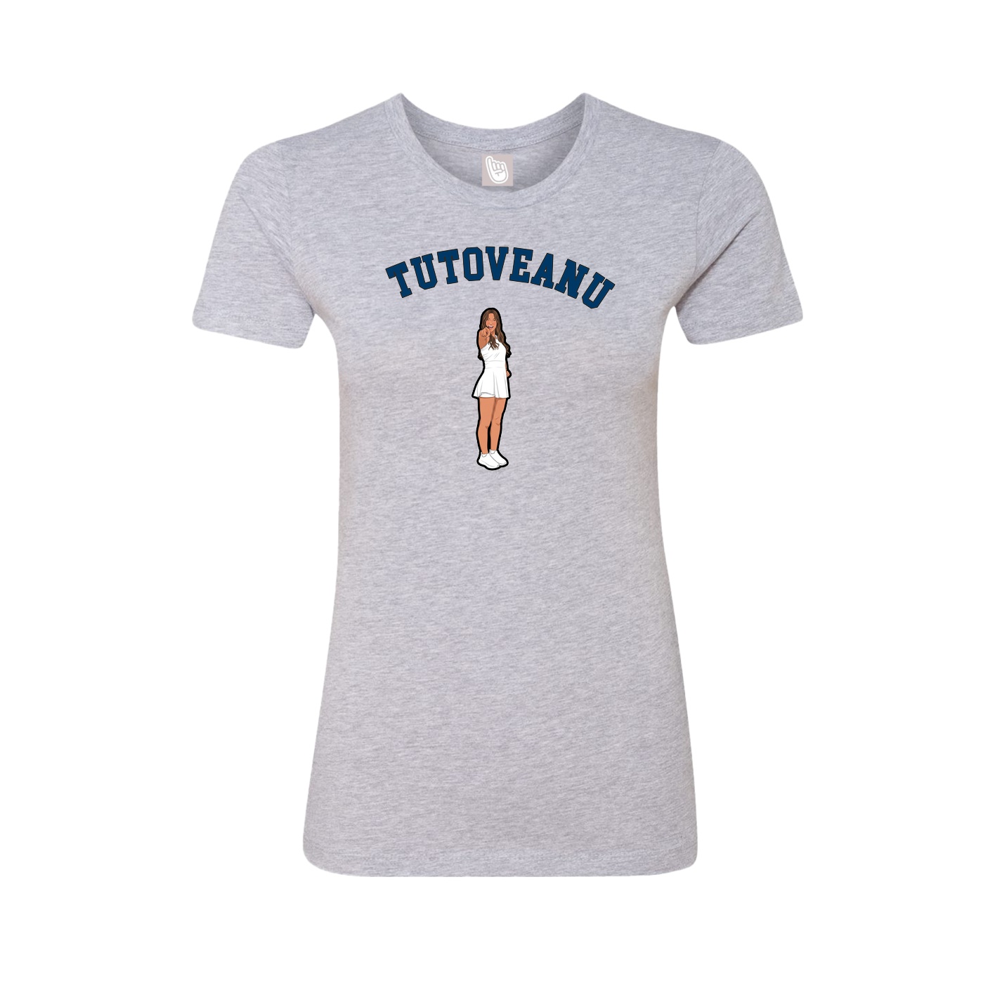 Fitted Women's Tee — Shirsey Arch in Grey